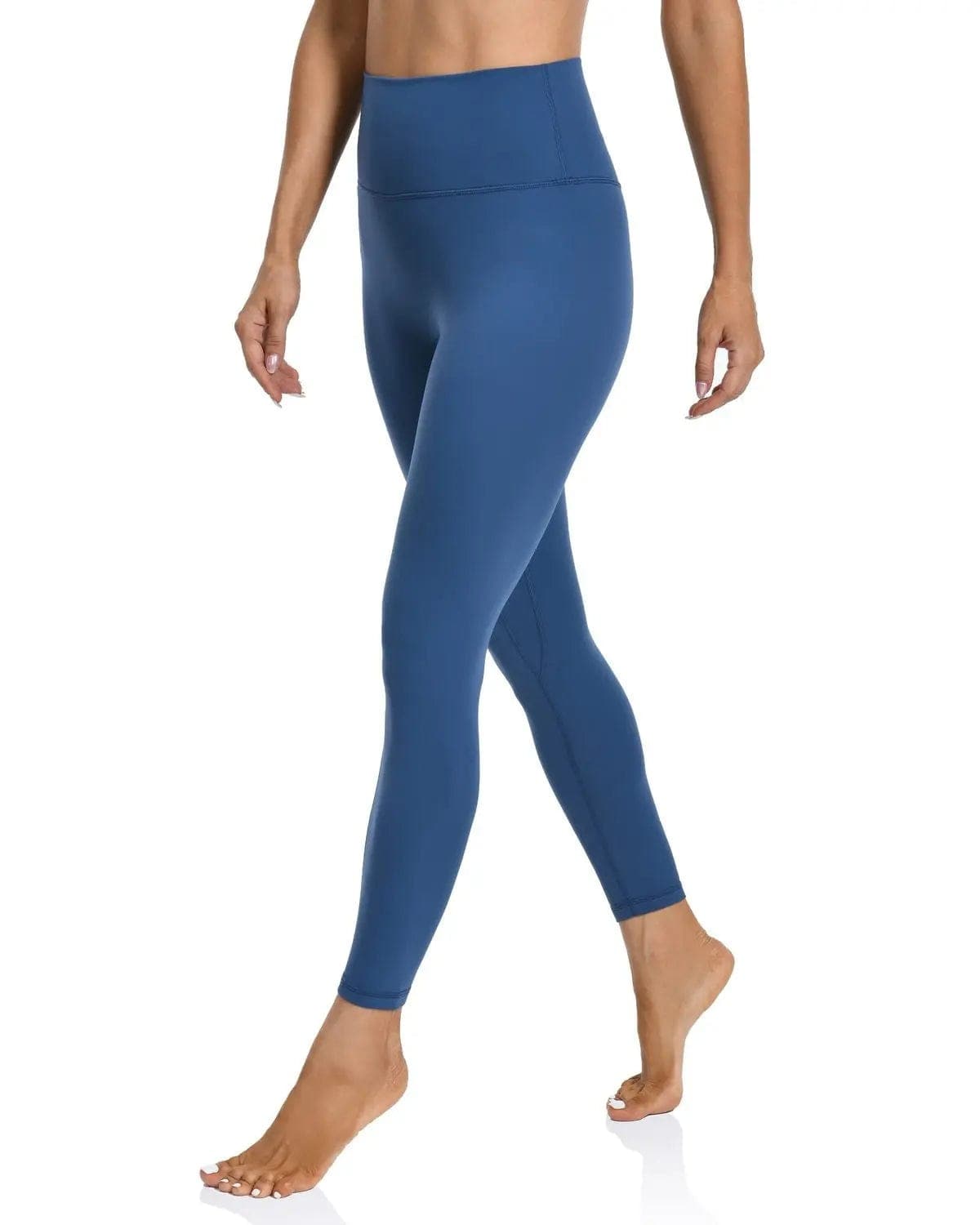 25’’ High Waisted Seamless Workout Leggings - blue high-waisted leggings #color_