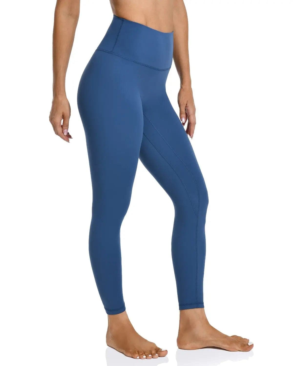 25’’ High Waisted Seamless Workout Leggings - blue high-waisted leggings #color_