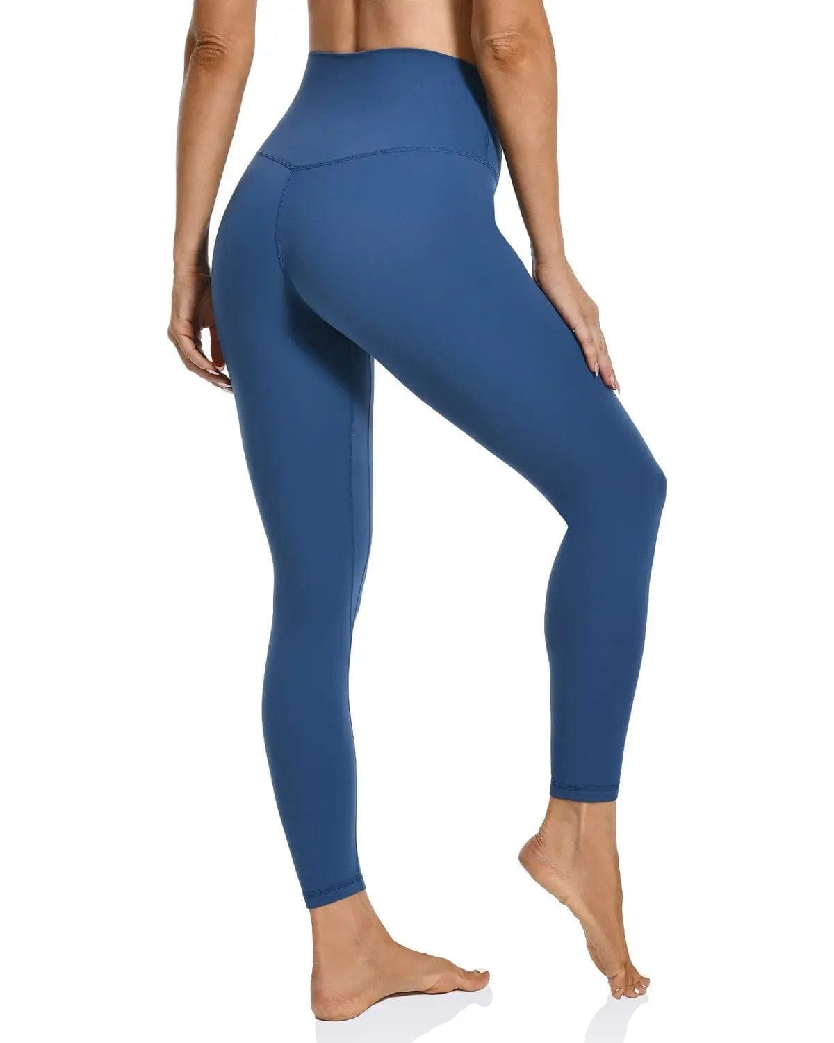 25’’ High Waisted Seamless Workout Leggings - blue high-waisted leggings #color_