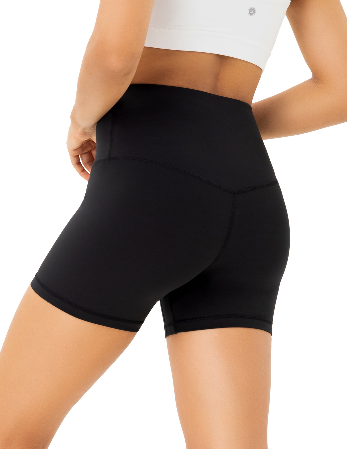 4’’ High Waisted Yoga Shorts Workout Biker Shorts - #color_