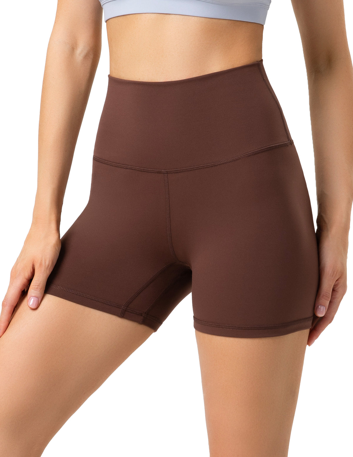 4’’ High Waisted Yoga Shorts Workout Biker Shorts - #color_