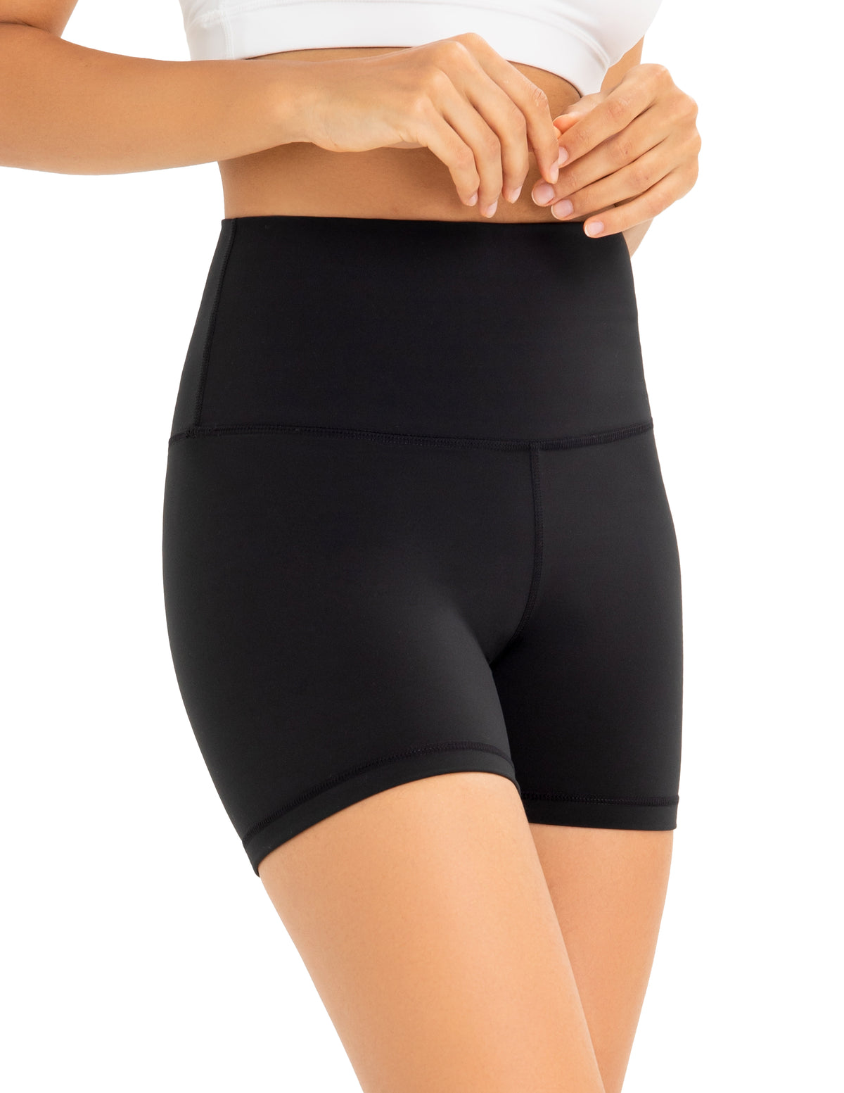 4’’ High Waisted Yoga Shorts Workout Biker Shorts - #color_