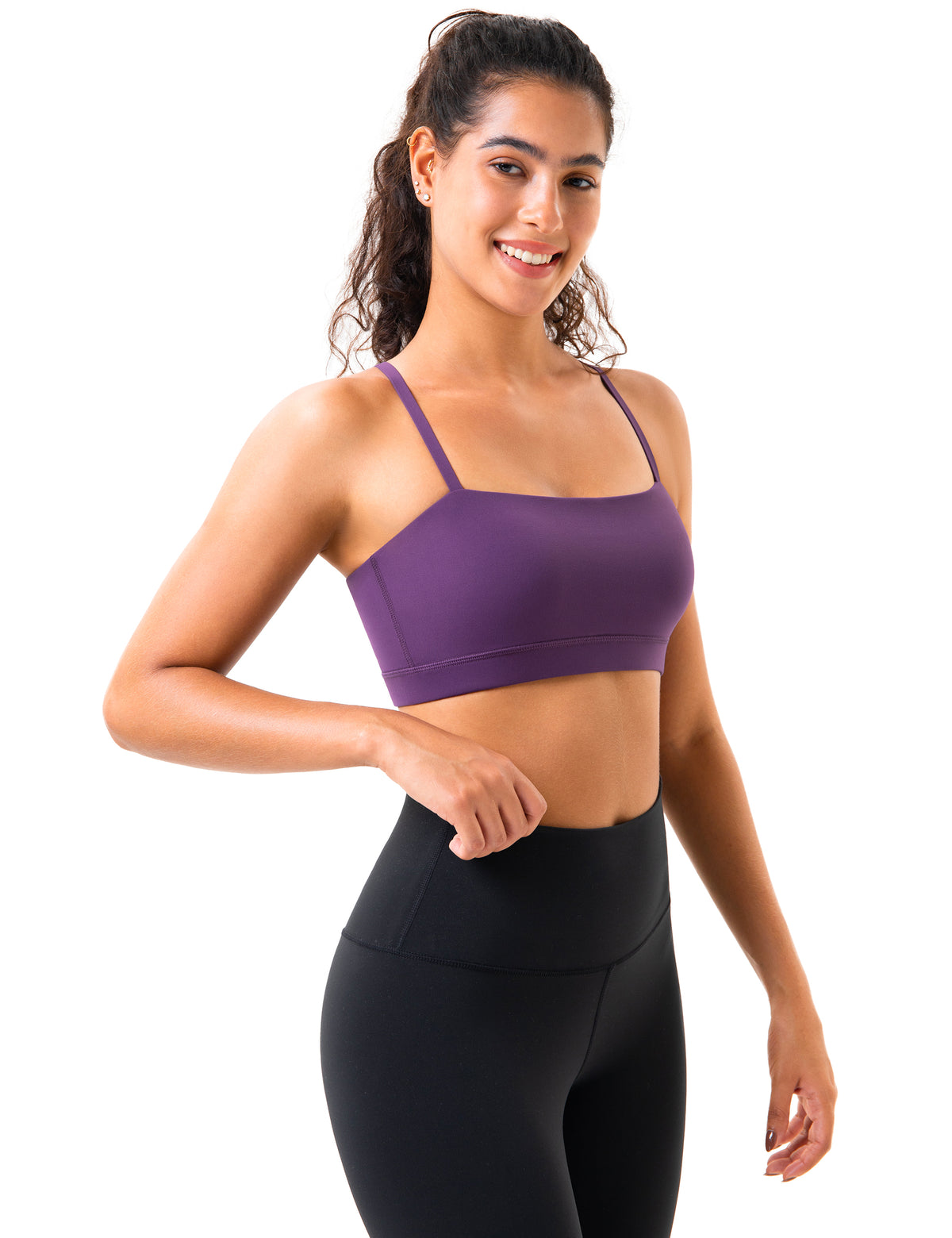 Women’s Bandeau Adjustable Yoga Bra - #color_
