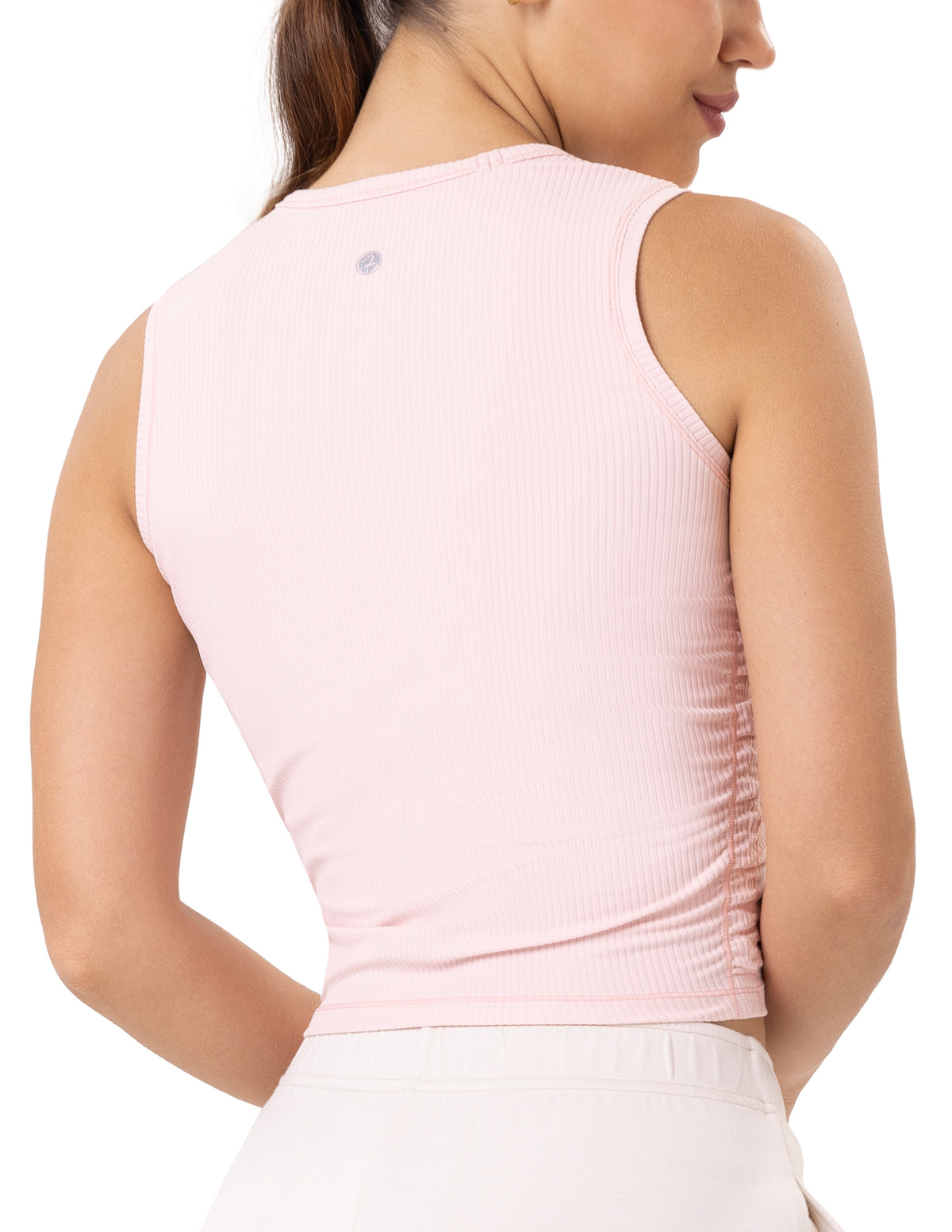 Sleeveless Crew Neck Workout Shirt - #color_