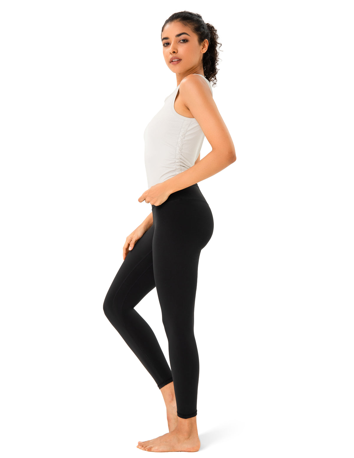 Sleeveless Crew Neck Workout Shirt - #color_