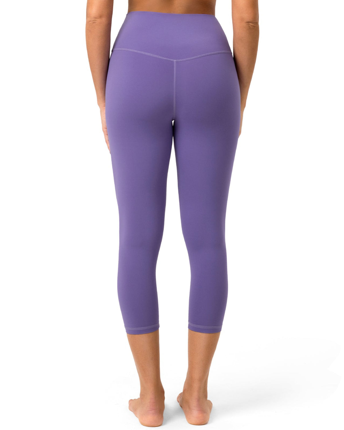 21’’ High Waisted Capris - purple cropped leggings #color_ Mauve