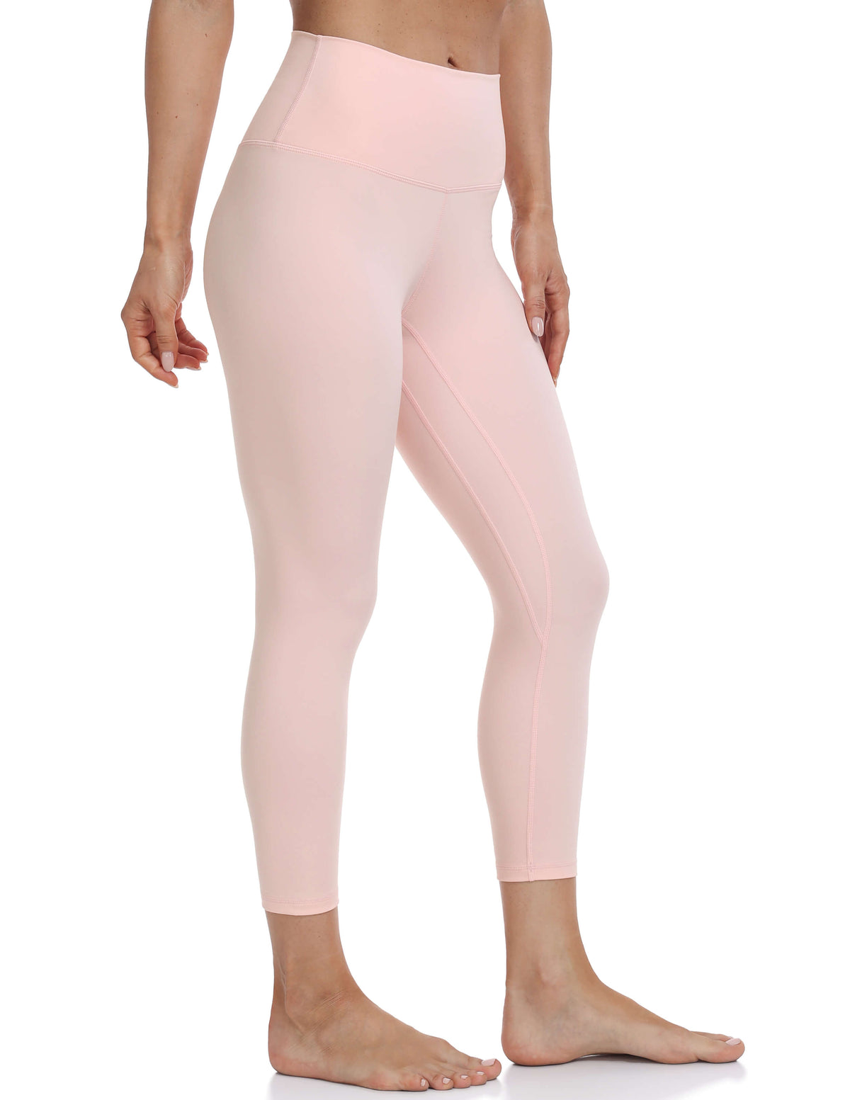 21’’ High Waisted Capris - pink cropped leggings #color_