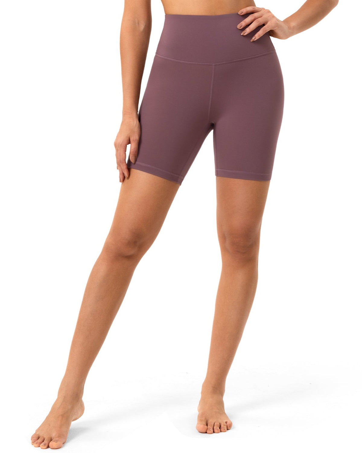 Women's Shorts That Don't Ride up for Gym Swimming Dusty Red | Yunoga