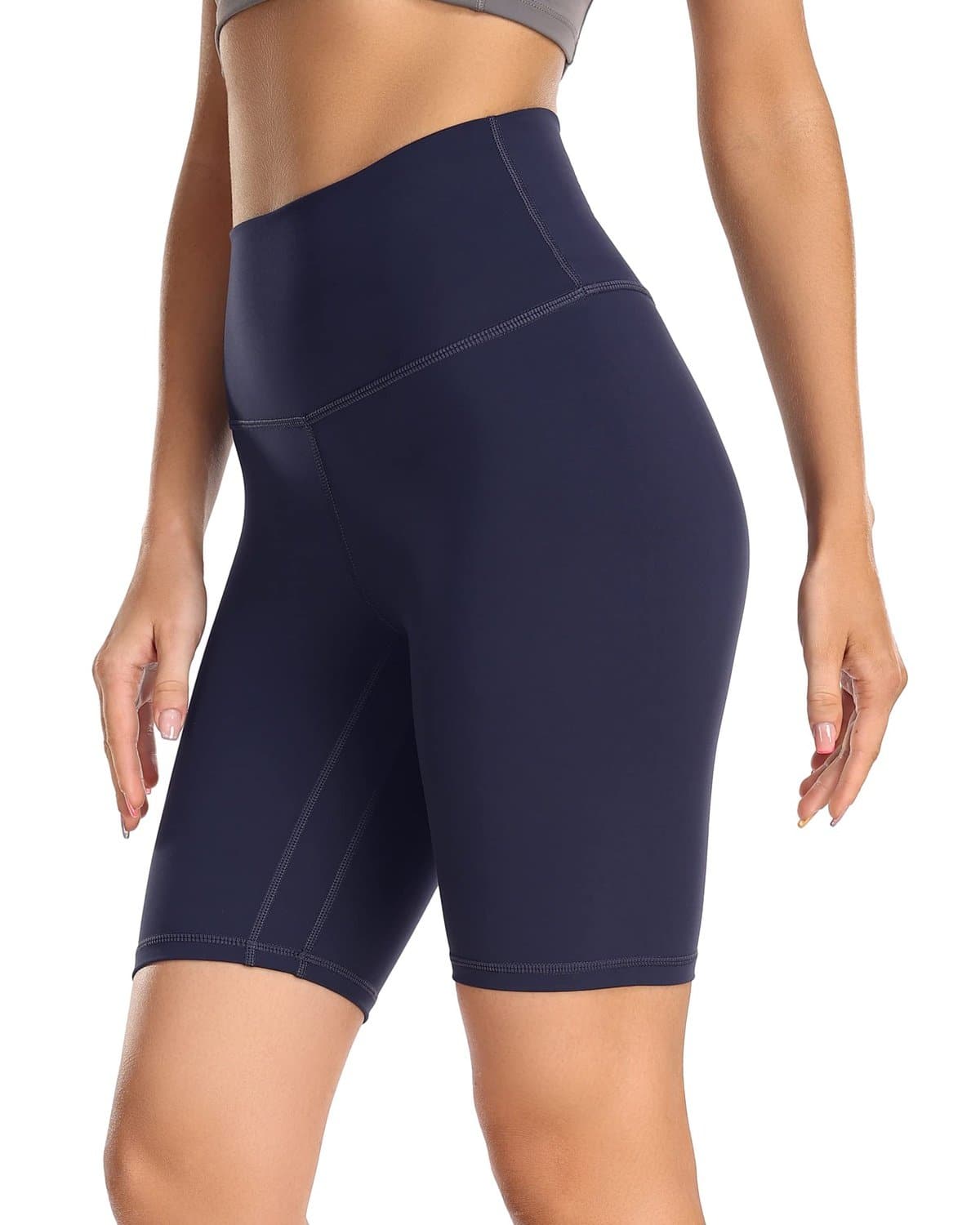 8’’ Athletic Biker Shorts - navy blue athletic shorts #color_