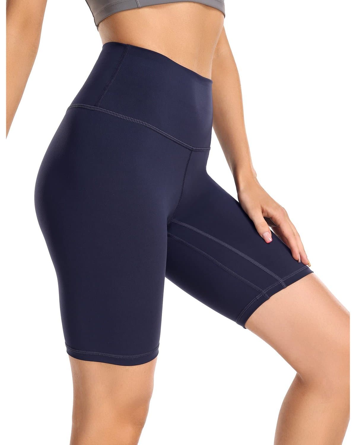 8’’ Athletic Biker Shorts - navy blue athletic shorts #color_