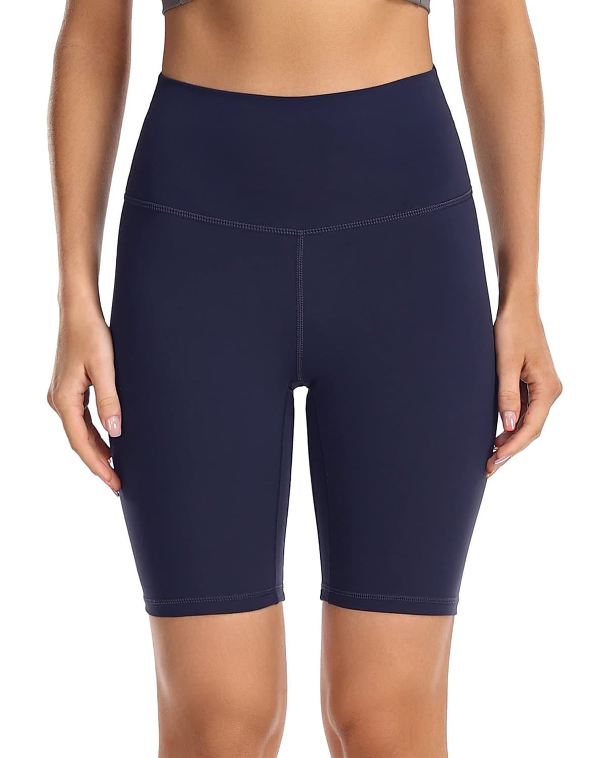 8’’ Athletic Biker Shorts - navy blue athletic shorts #color_