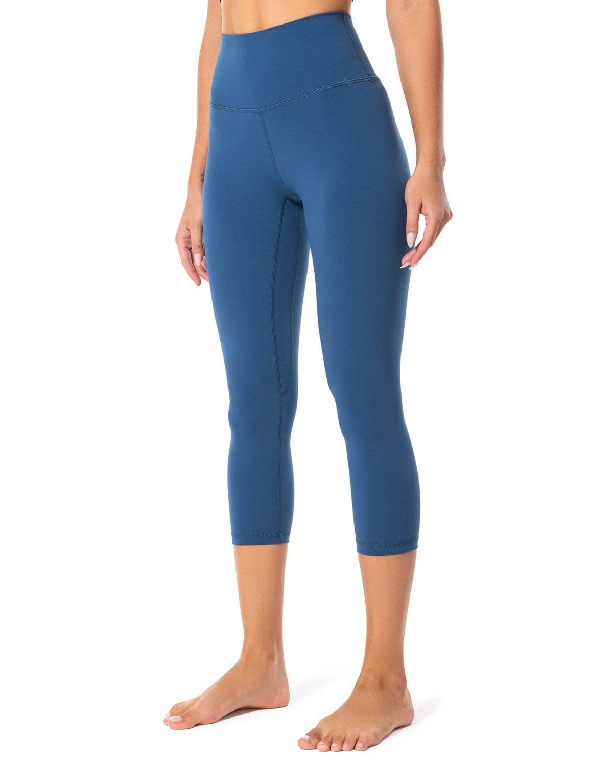 21’’ High Waisted Capris - blue high-waisted capri leggings #color_
