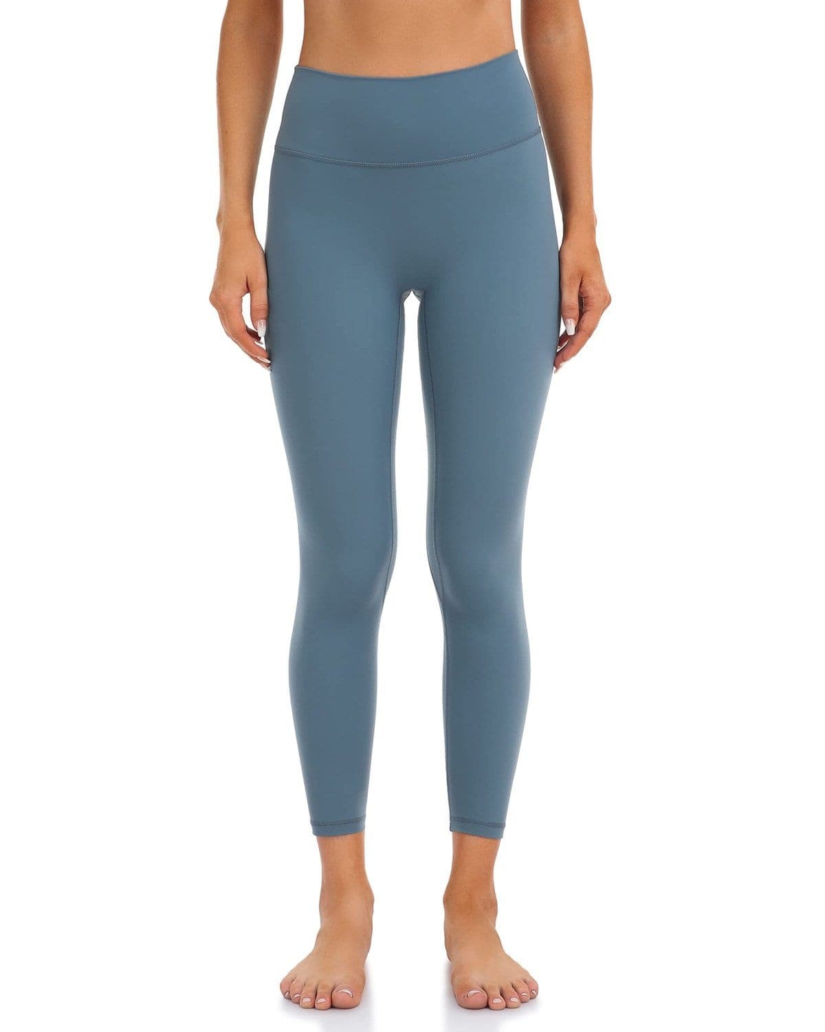 25’’ High Waisted Seamless Workout Leggings - blue high-waisted leggings #color_