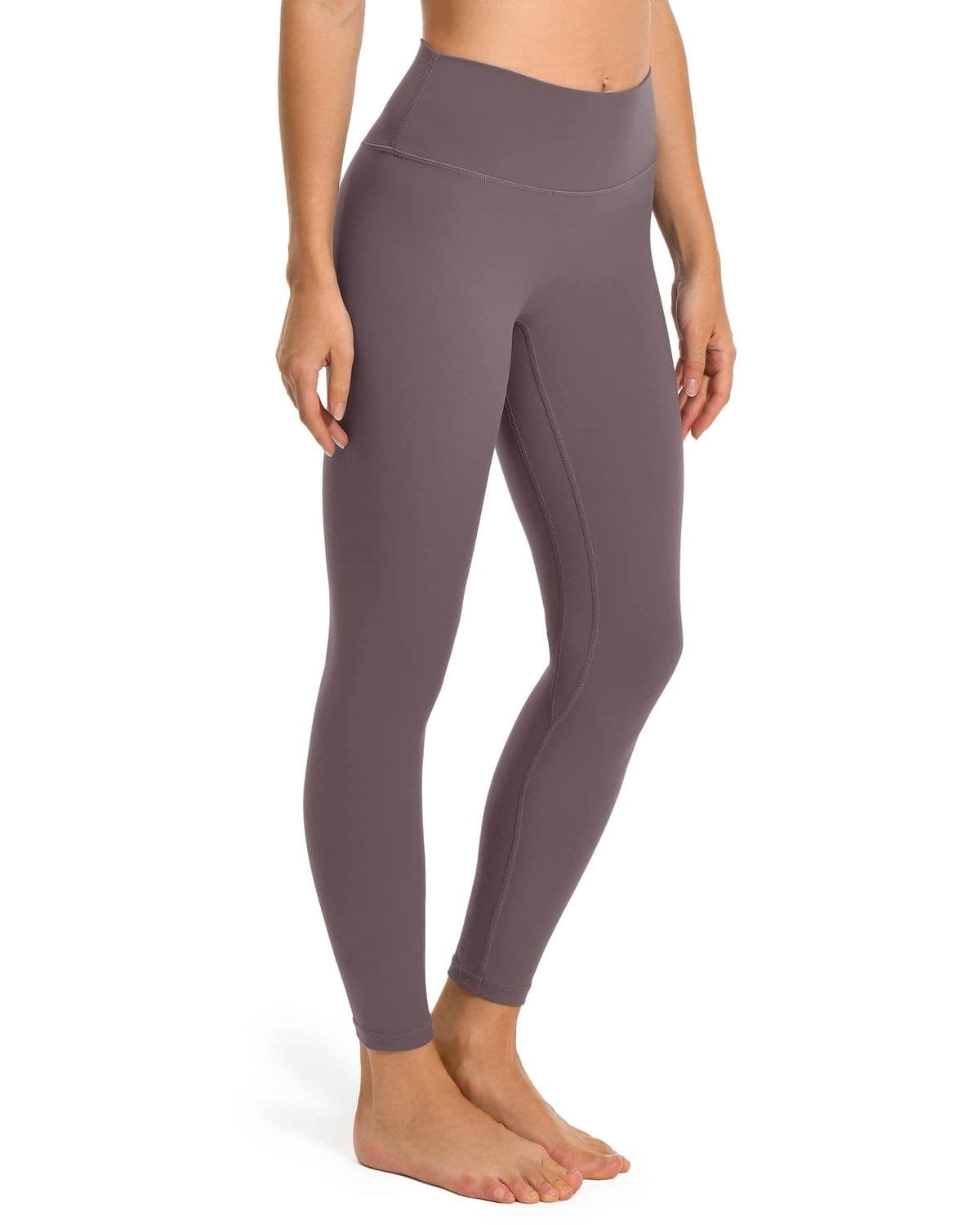 25’’ High Waisted Seamless Workout Leggings - mauve high-waisted leggings #color_
