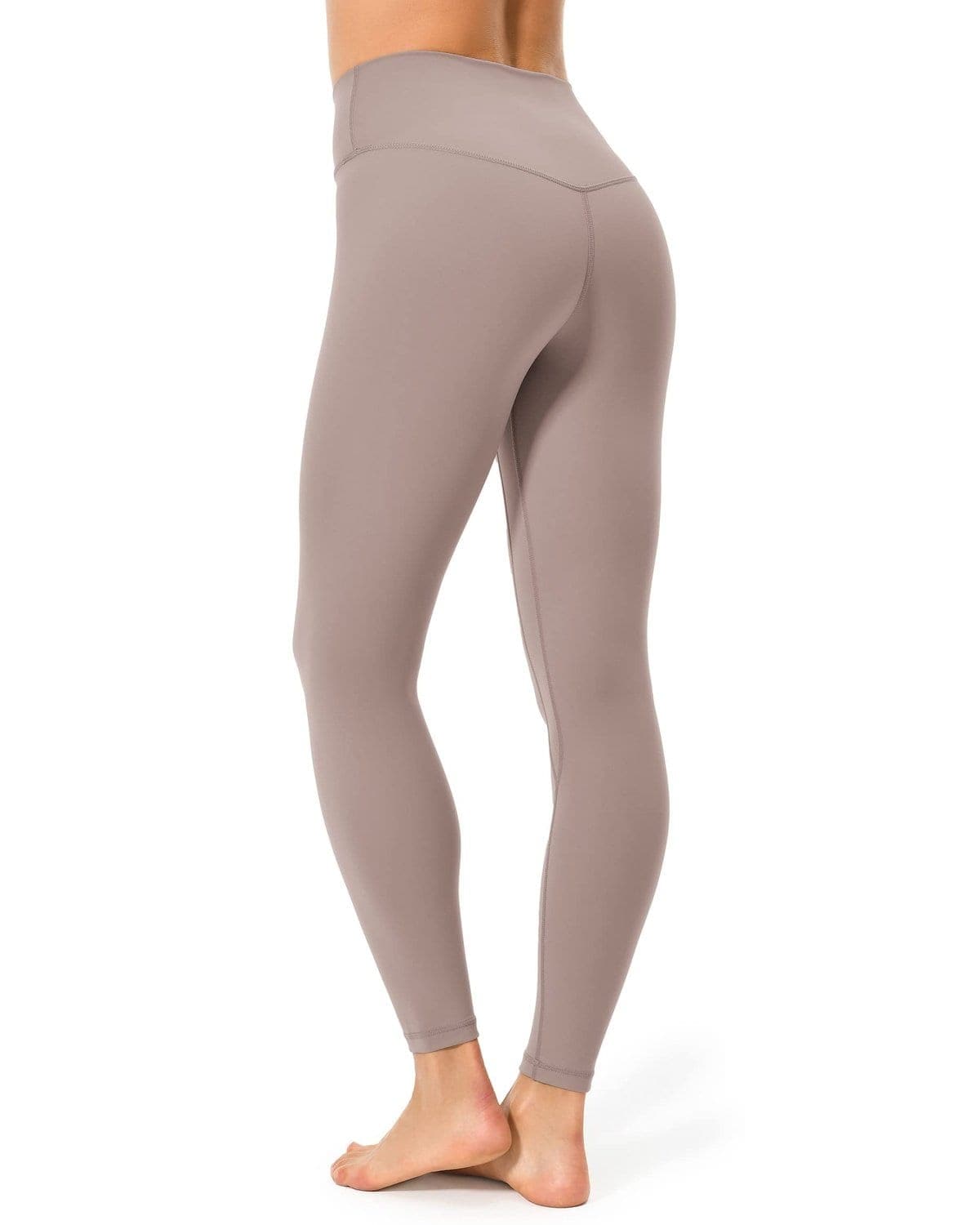25’’ High Waisted Seamless Workout Leggings - taupe high-waisted leggings #color_