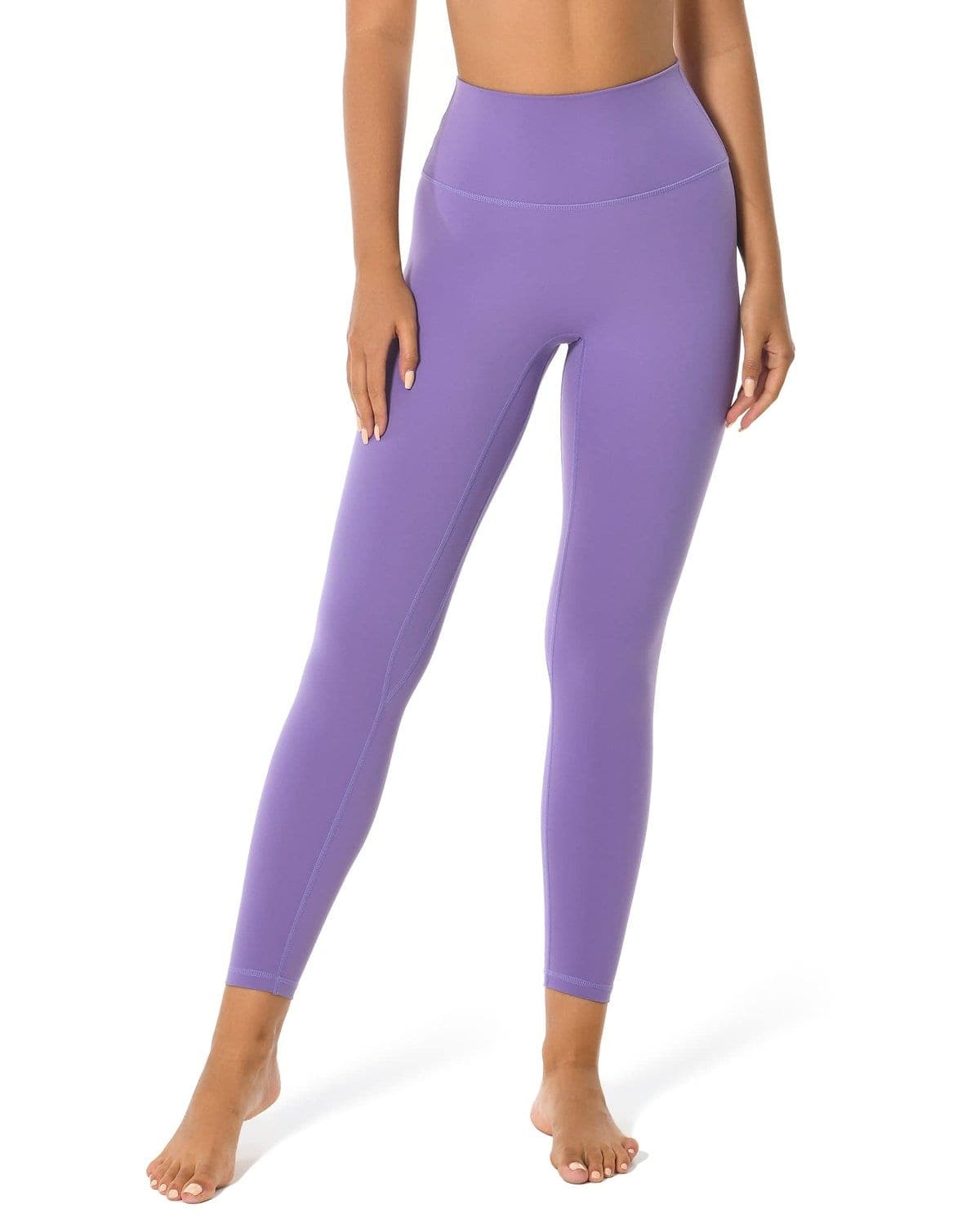 25’’ High Waisted Seamless Workout Leggings - purple high-waisted leggings #color_ Light Purple / XS