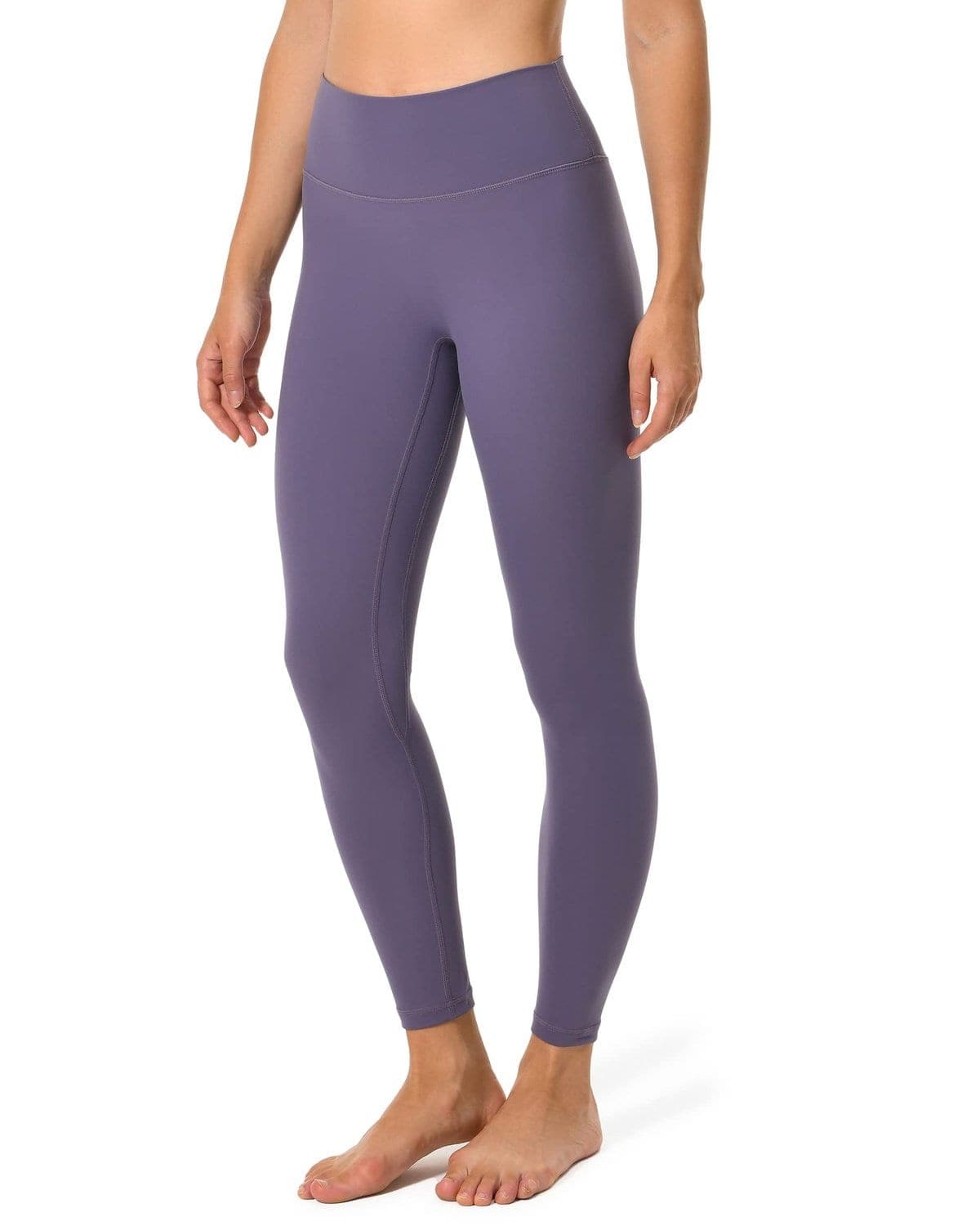 25’’ High Waisted Seamless Workout Leggings - purple high-waisted leggings #color_ Mulled Grape / XS