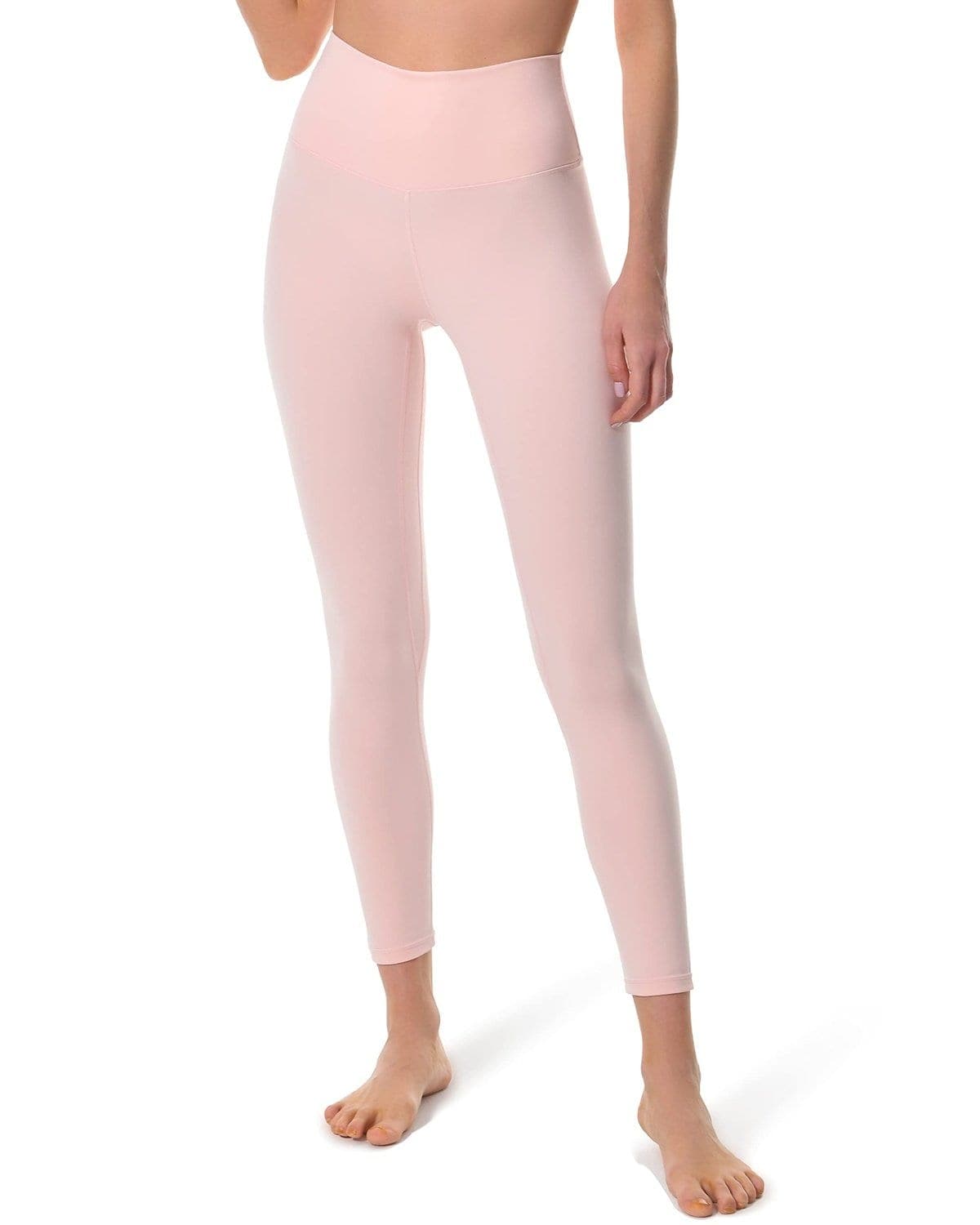 25’’ High Waisted Leggings - light pink leggings #color_ Pink Sude / XS