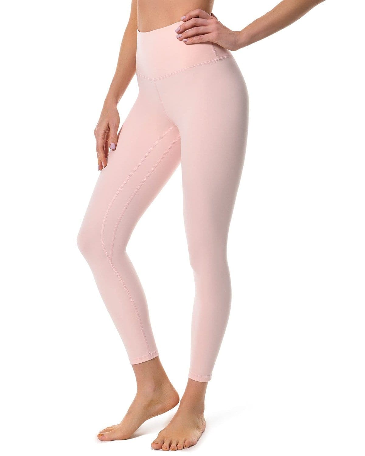 25’’ High Waisted Leggings - pink high-waisted leggings #color_
