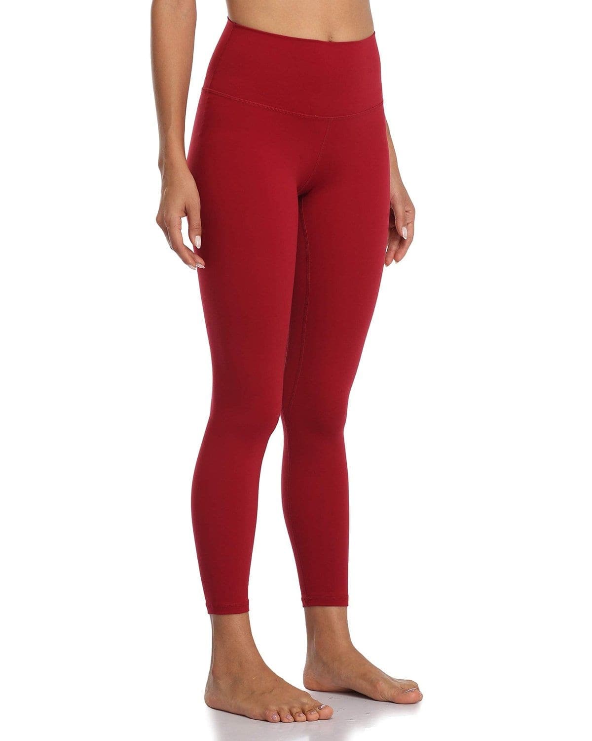 25’’ High Waisted Leggings - red high-waisted leggings #color_
