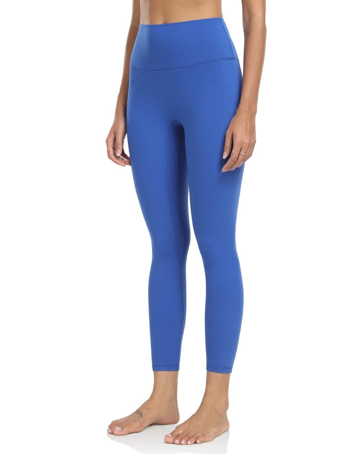 25’’ High Waisted Seamless Workout Leggings - blue high-waisted leggings #color_ Royal Blue / XS