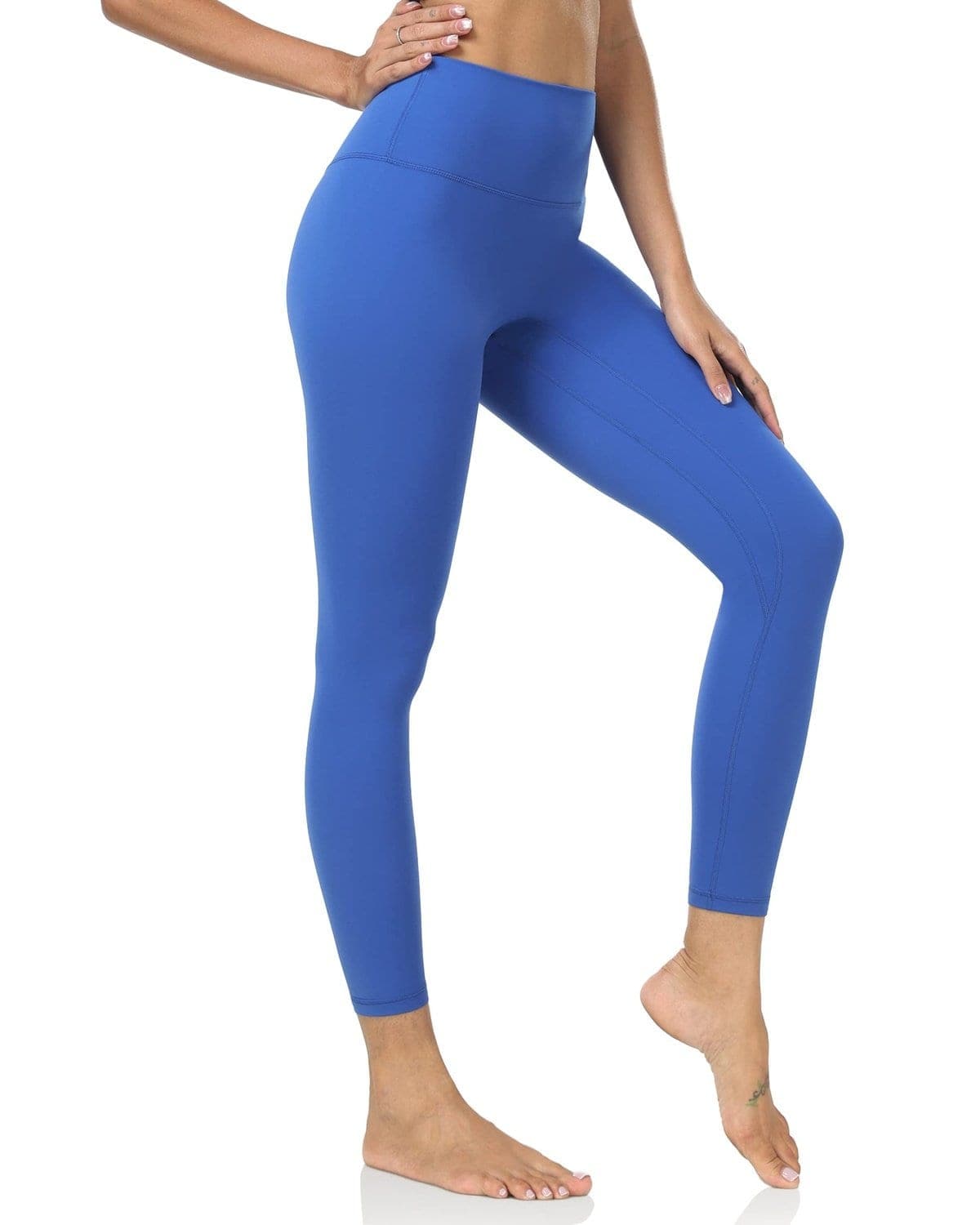 25’’ High Waisted Seamless Workout Leggings - blue high-waisted leggings #color_