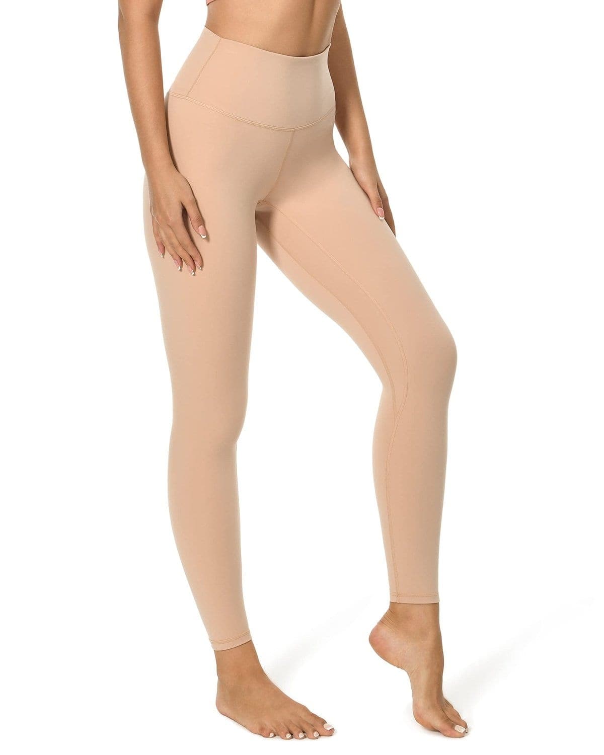 25’’ High Waisted Leggings - beige high-waisted leggings #color_