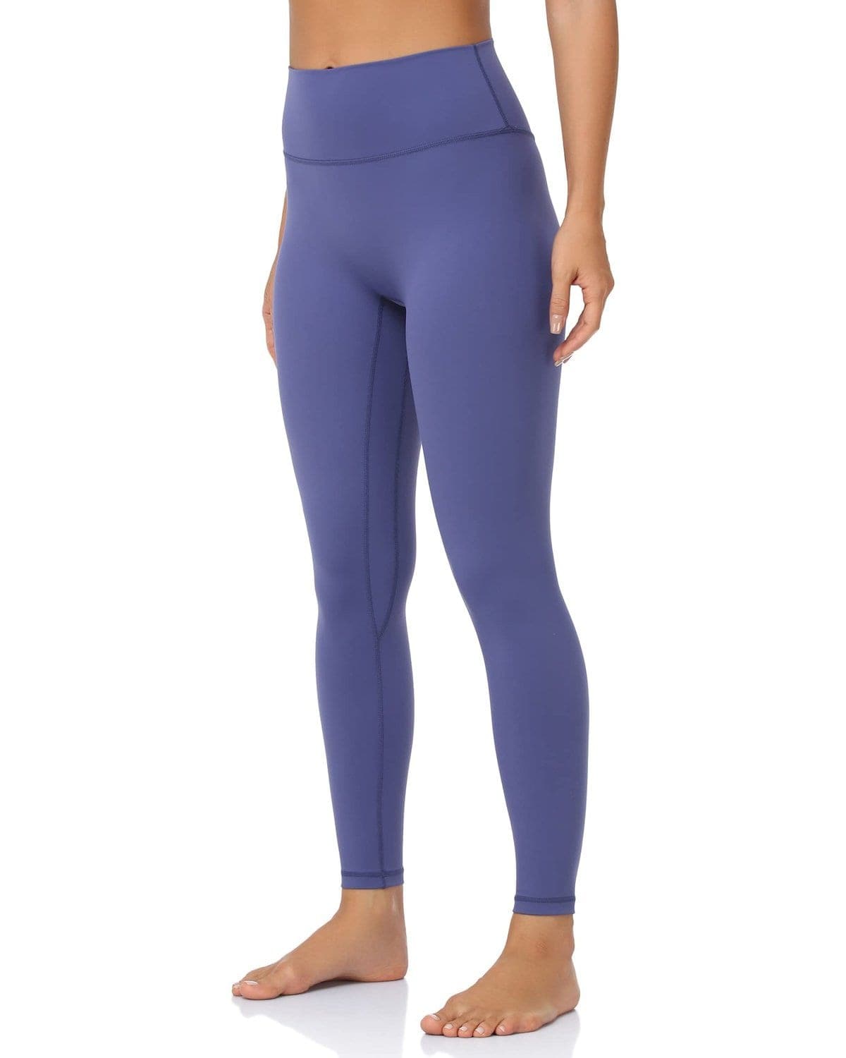 25’’ High Waisted Seamless Workout Leggings - blue high-waisted leggings #color_ Violet Blue / XS