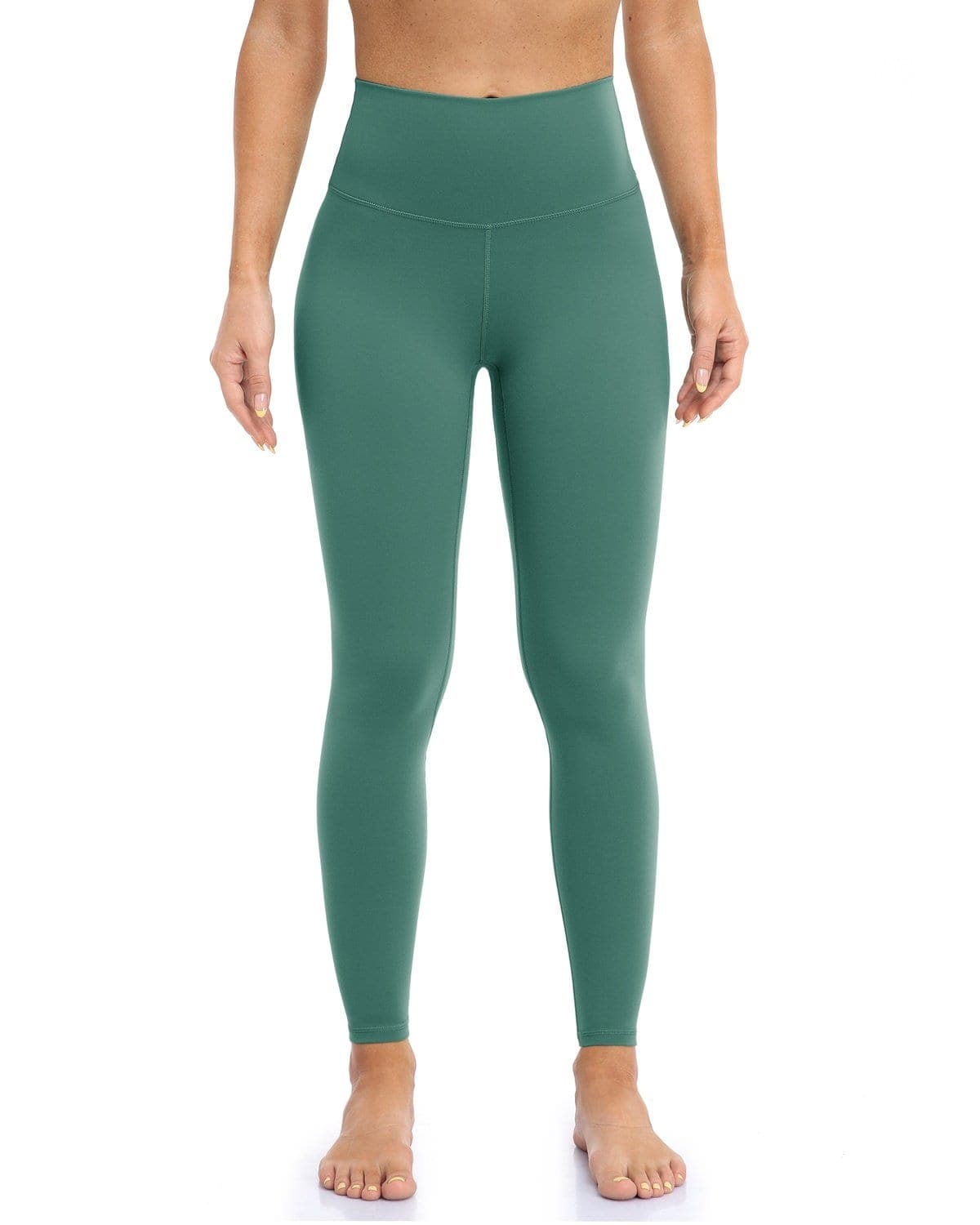 25’’ High Waisted Leggings - green high-waisted leggings #color_ Beryl Green / XS
