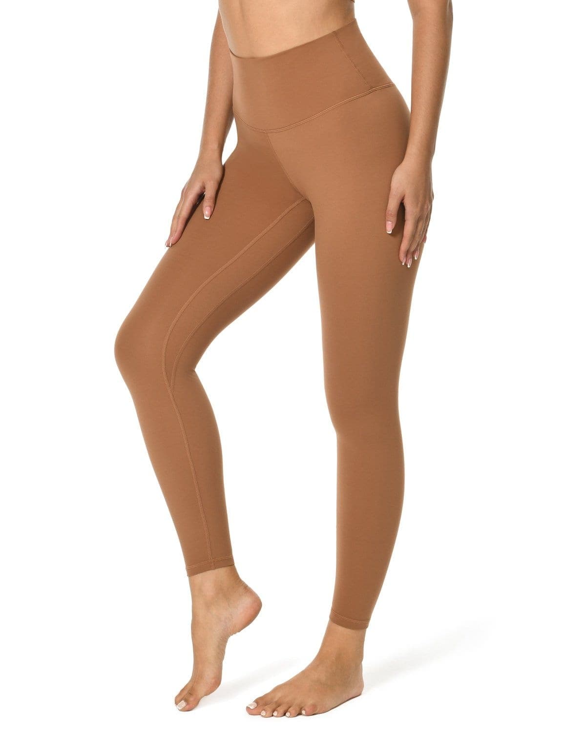 25’’ High Waisted Leggings - brown high-waisted leggings #color_