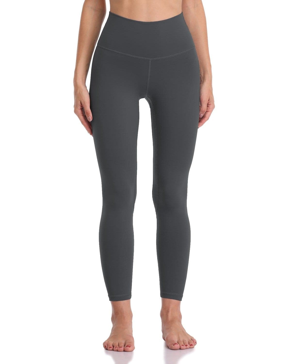 25’’ High Waisted Leggings - gray high-waisted leggings #color_ Charcoal Grey / XS