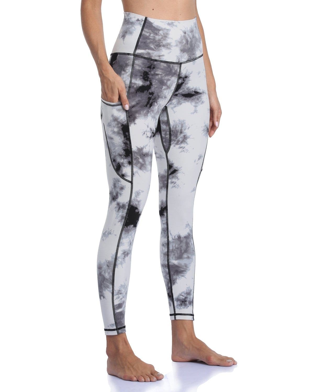 25’’ High Waisted Athletic Pants With Pocket - tie-dye leggings pockets #color_