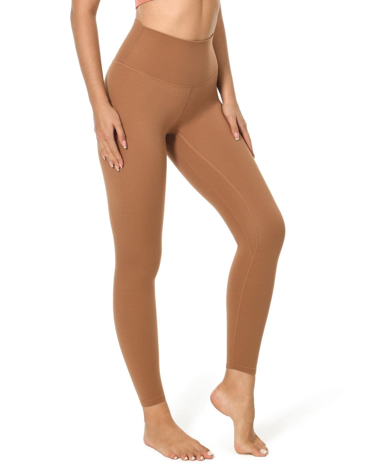 25’’ High Waisted Leggings - brown high-waisted leggings #color_
