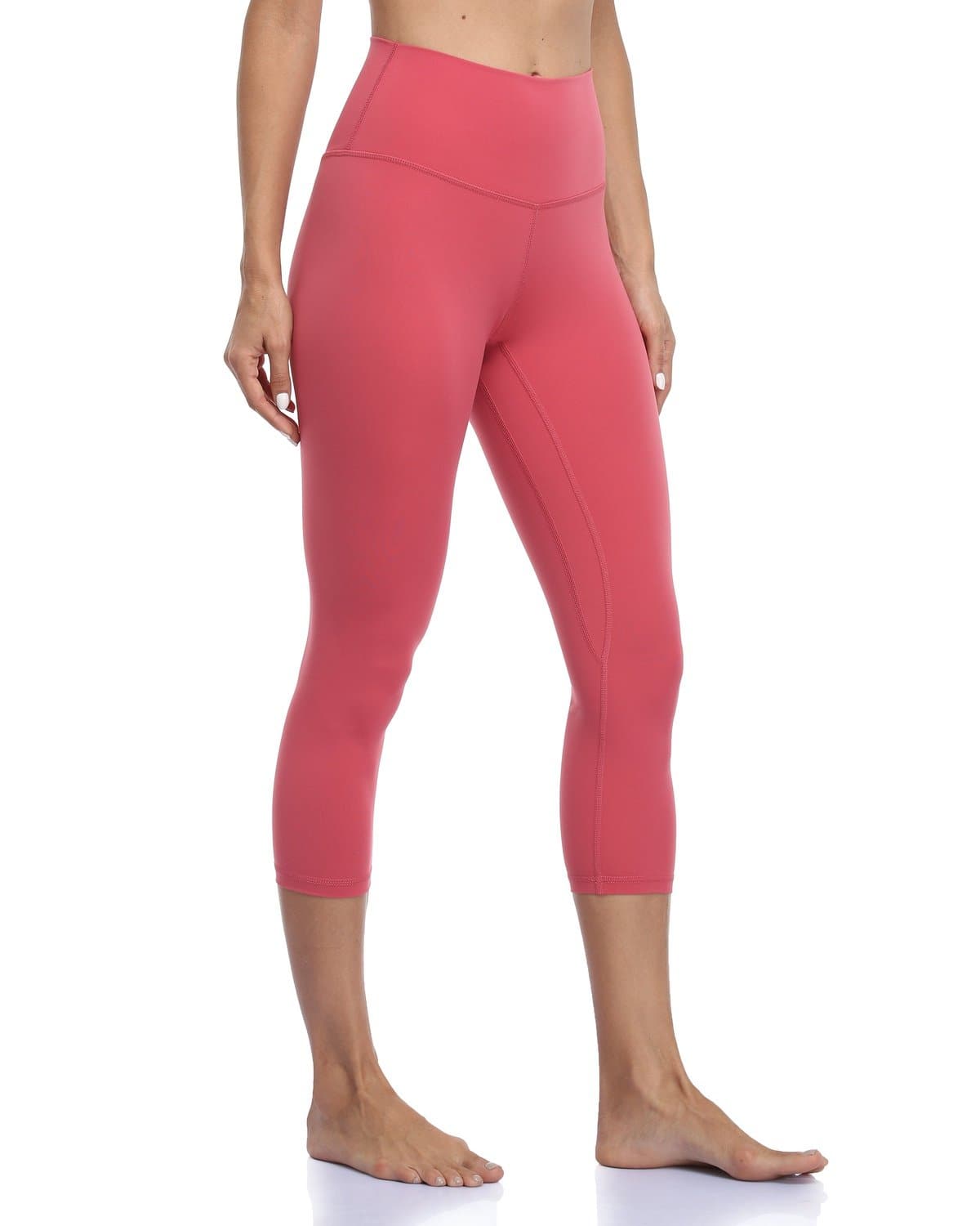 21’’ High Waisted Capris - salmon-colored cropped leggings #color_