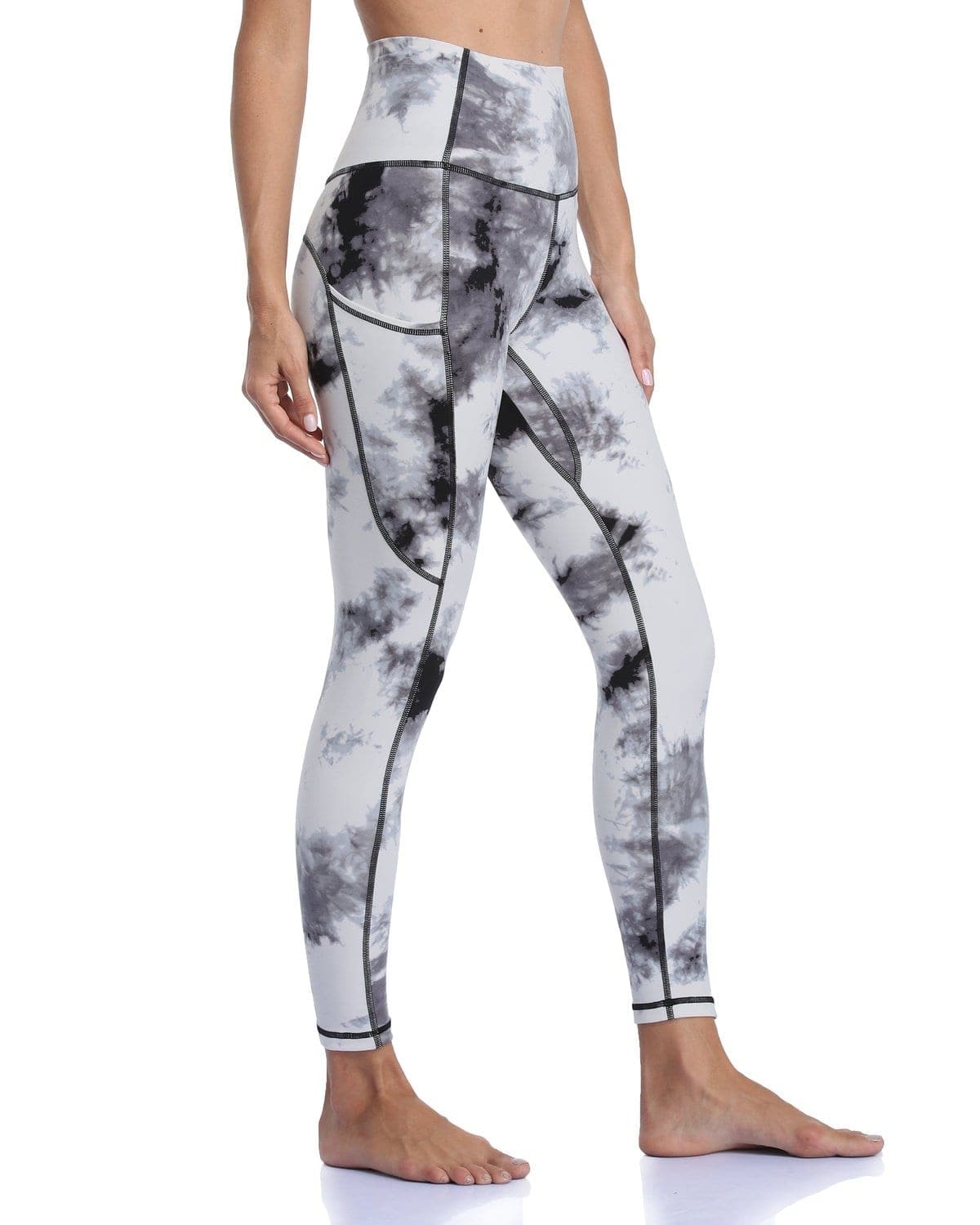 25’’ High Waisted Athletic Pants With Pocket - tie-dye high-waisted leggings #color_