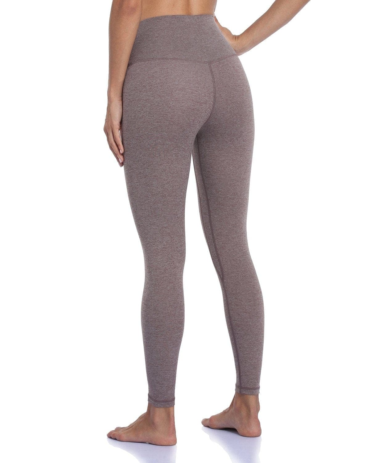 25’’ High Waisted Leggings - taupe patterned leggings #color_