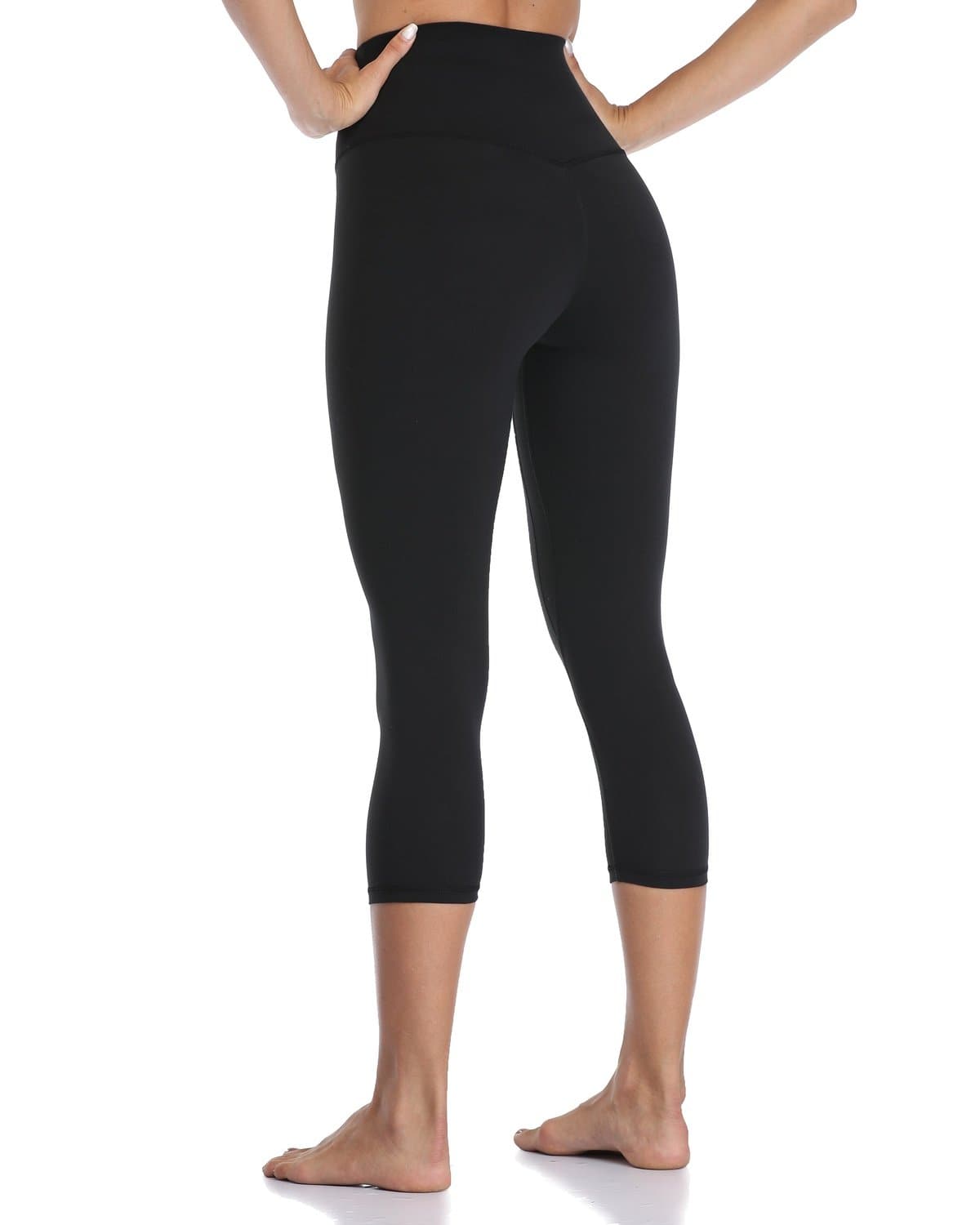 21’’ High Waisted Capris - black high-waisted capri leggings #color_