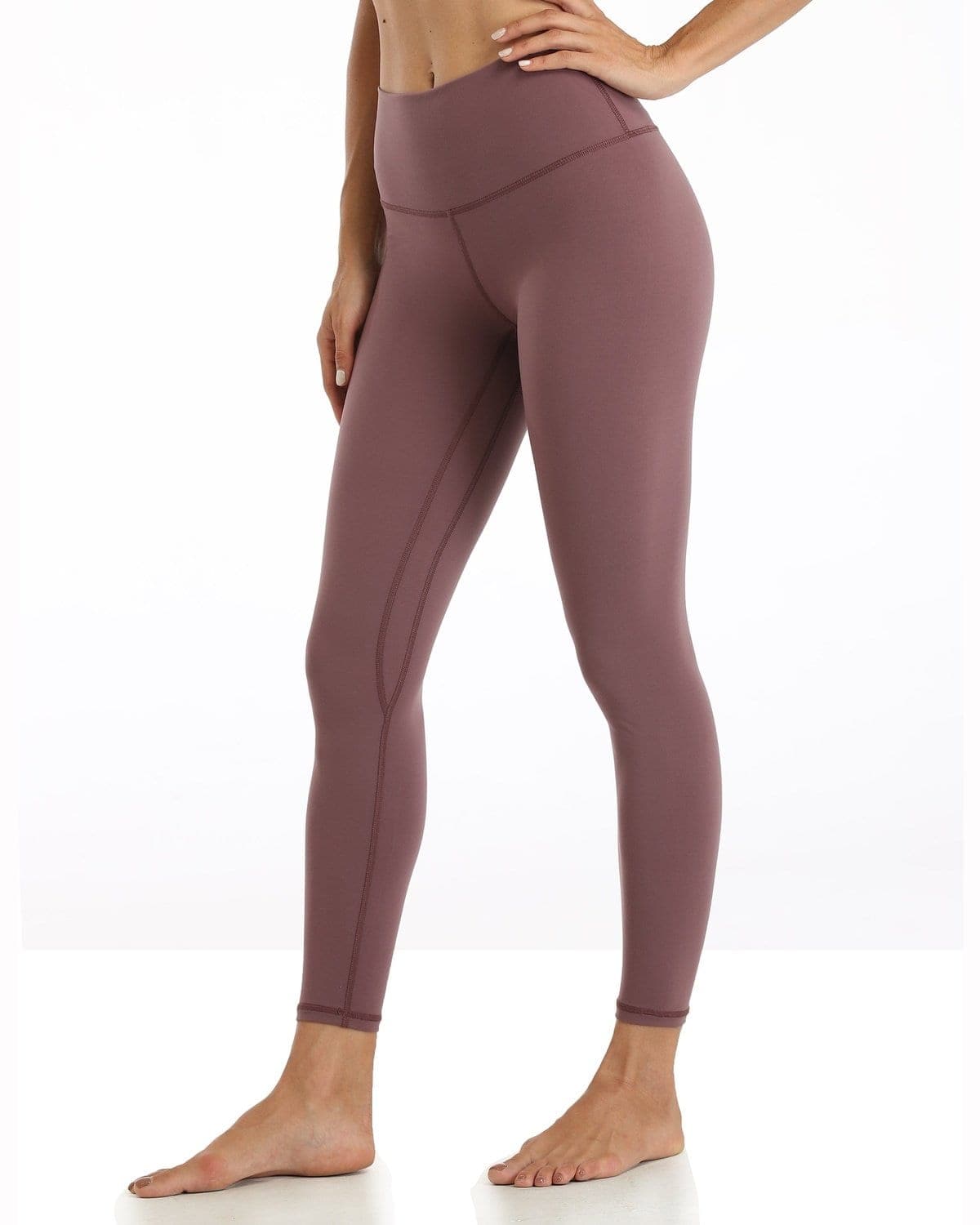 25’’ High Waisted Leggings - mauve-colored leggings #color_