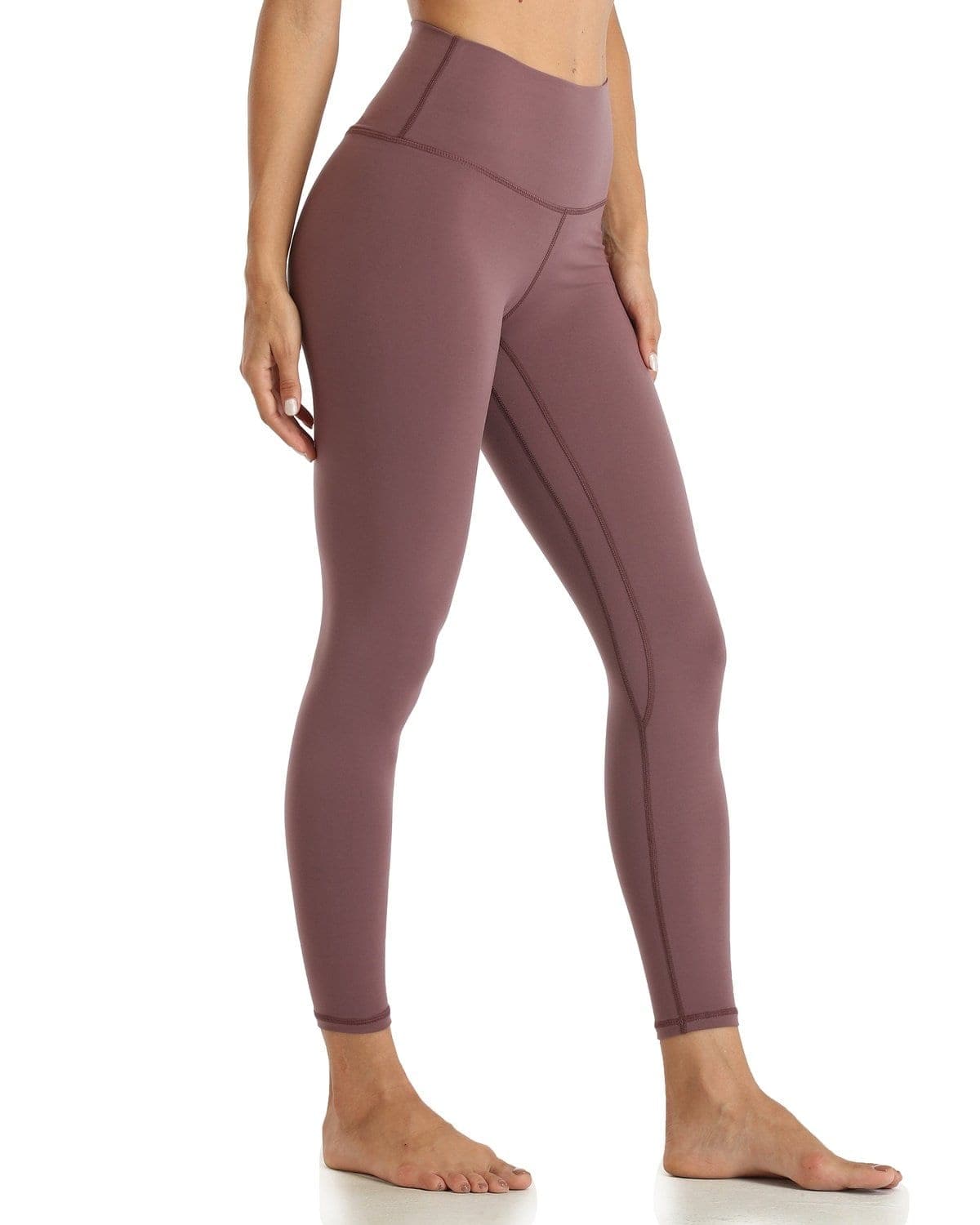 25’’ High Waisted Leggings - mauve high-waisted leggings #color_