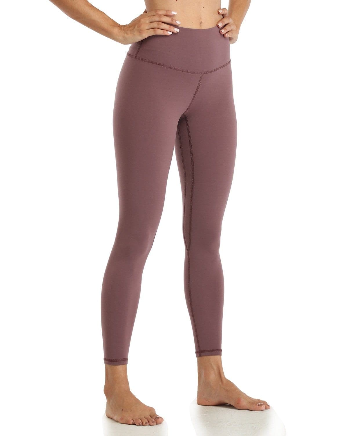 25’’ High Waisted Leggings - mauve high-waisted leggings #color_