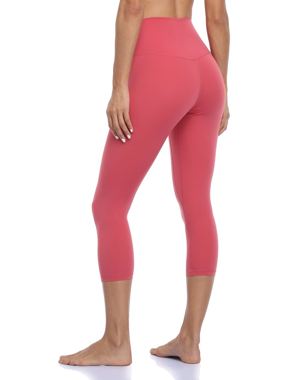 21’’ High Waisted Capris - salmon-colored capri leggings #color_