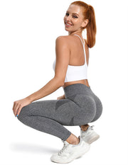 High Waisted Contour Seamless Ribbed Workout Leggings#color_black01