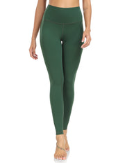 28‘’ High Waisted Compression Workout Pants#color_posy-green
