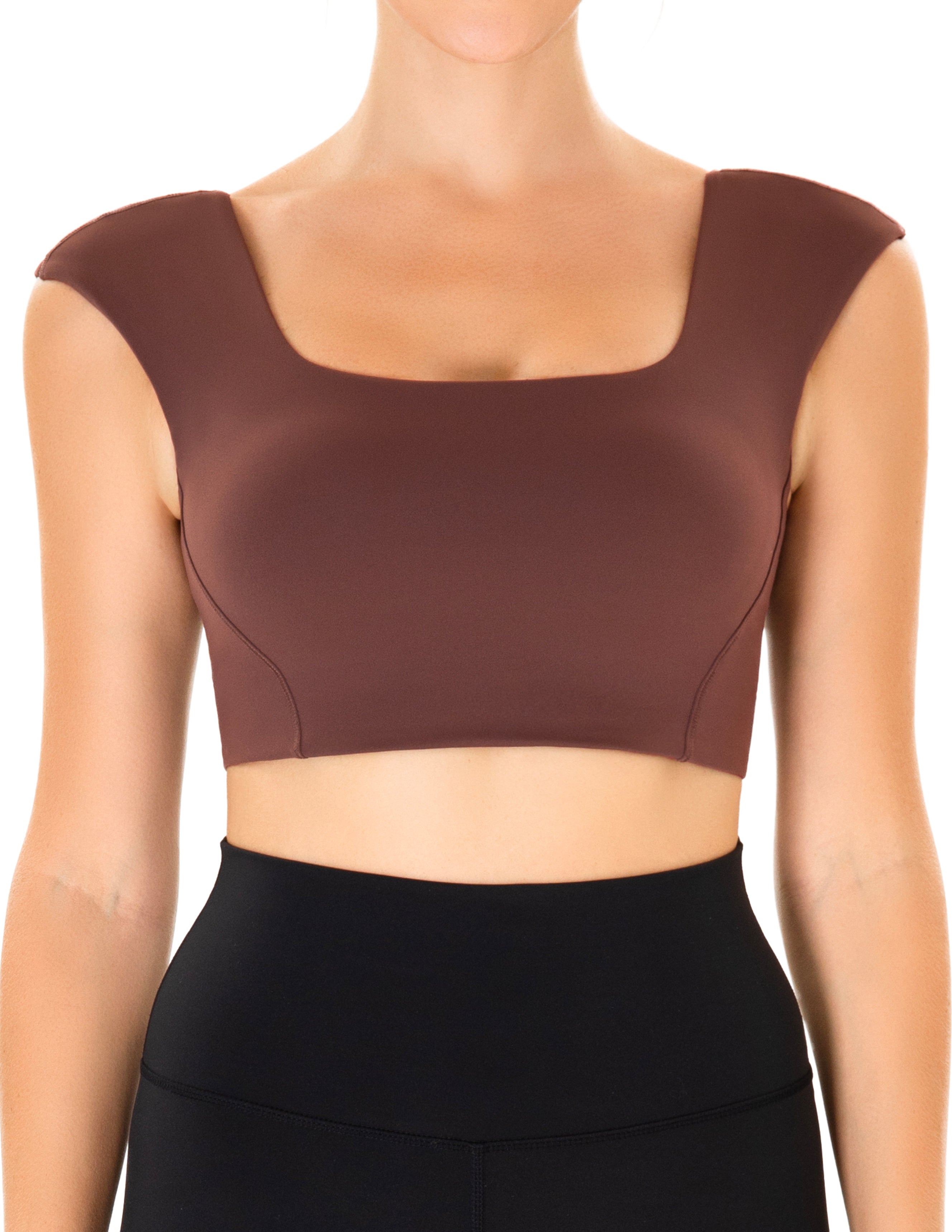 ★andar★ Withbra Square Neck Crop Top with Built-in Pad PICPUNMAK Women Square Neck Crop Tank Top Wide Strap Floral