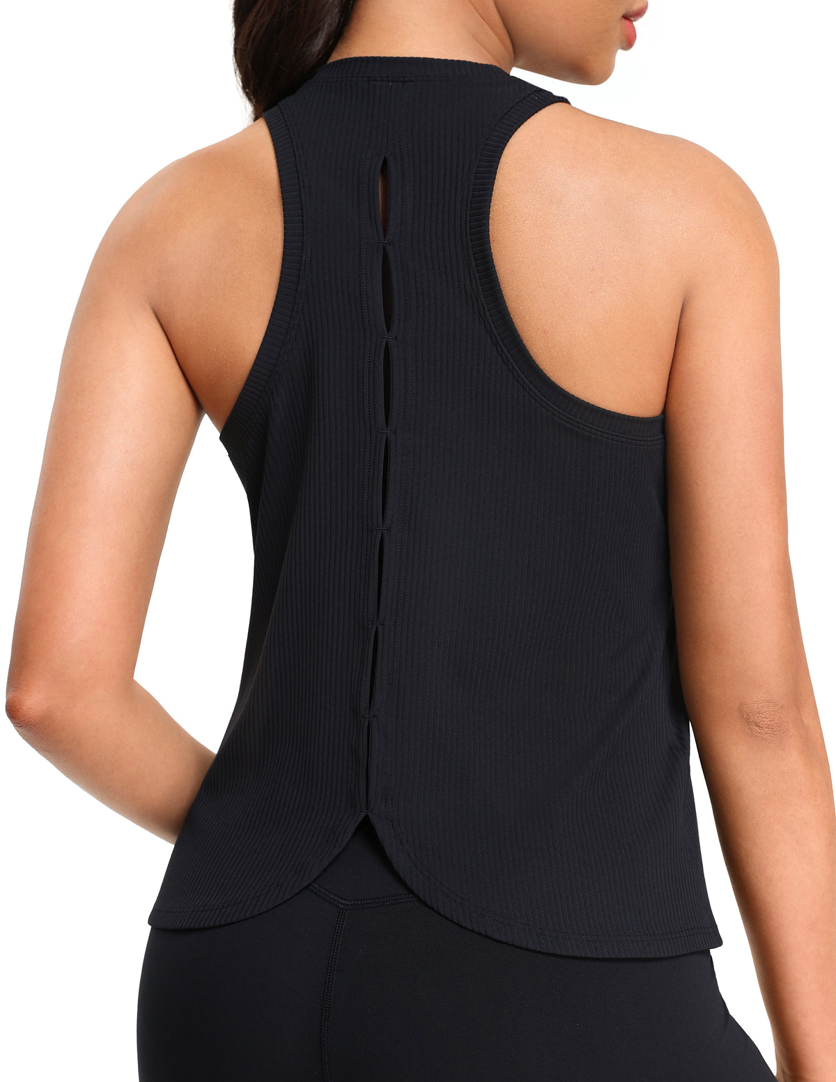 Sleeveless Loose Fit Cross Back Workout Tank