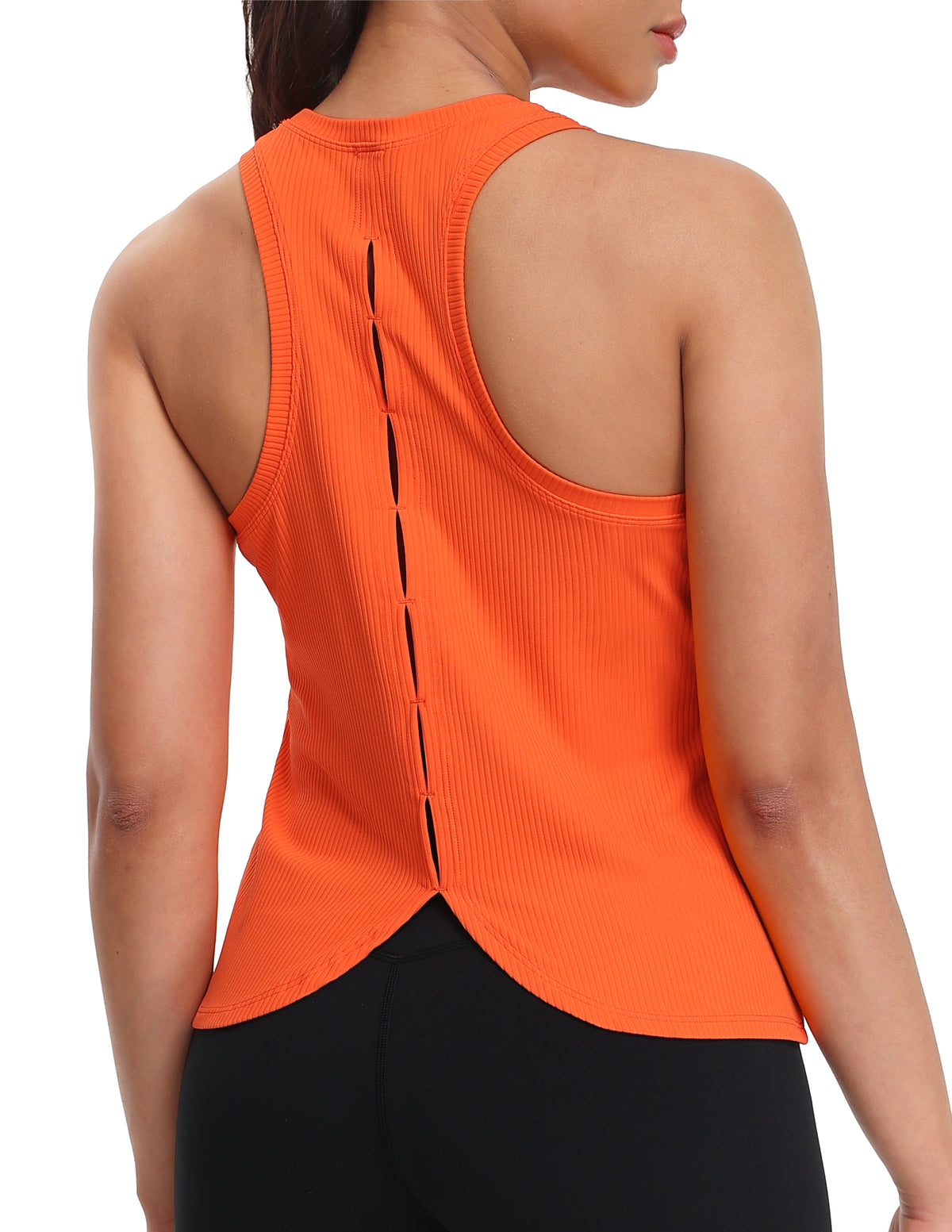 Sleeveless Loose Fit Cross Back Workout Tank