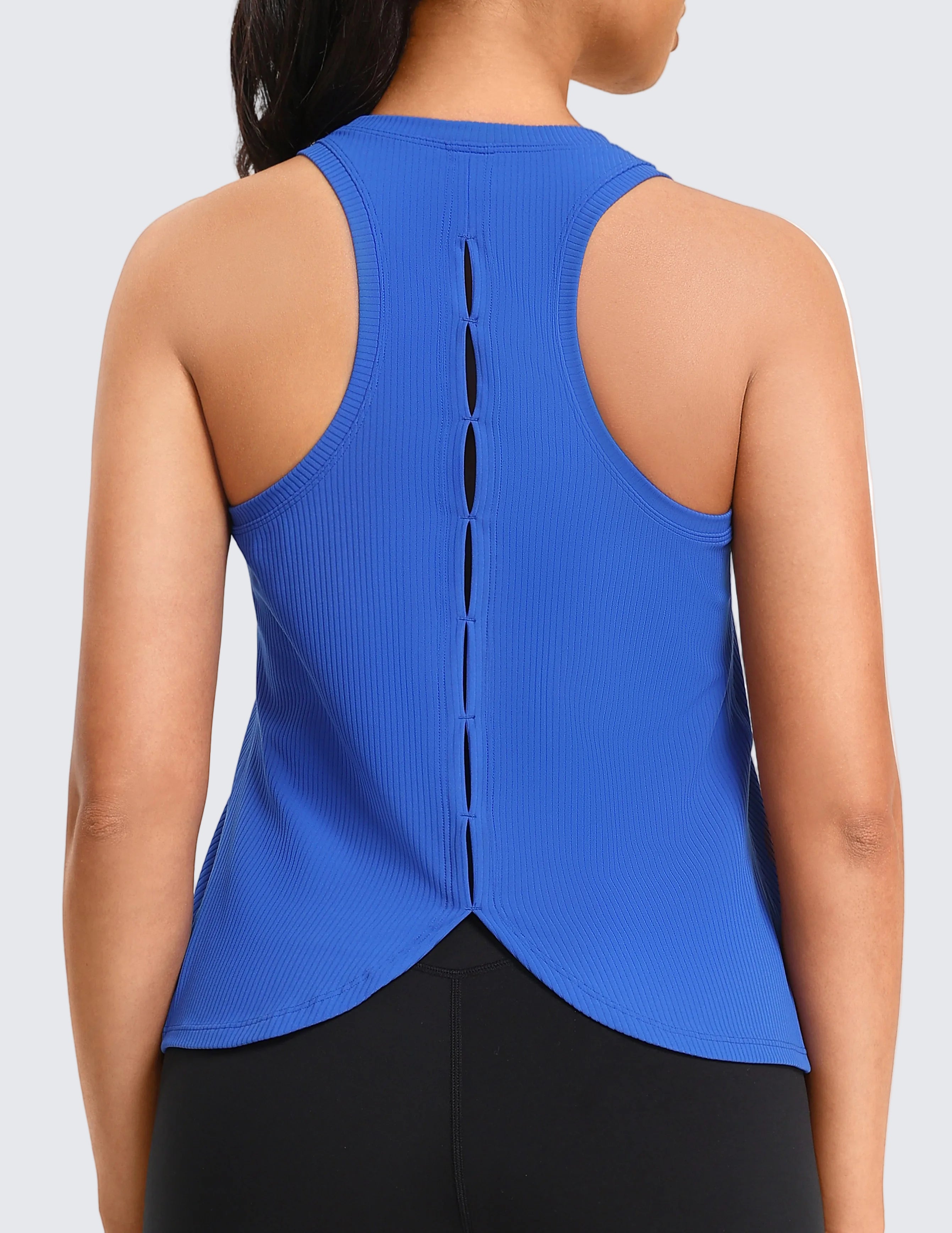 Sleeveless Loose Fit Cross Back Workout Tank – YUNOGA Sports