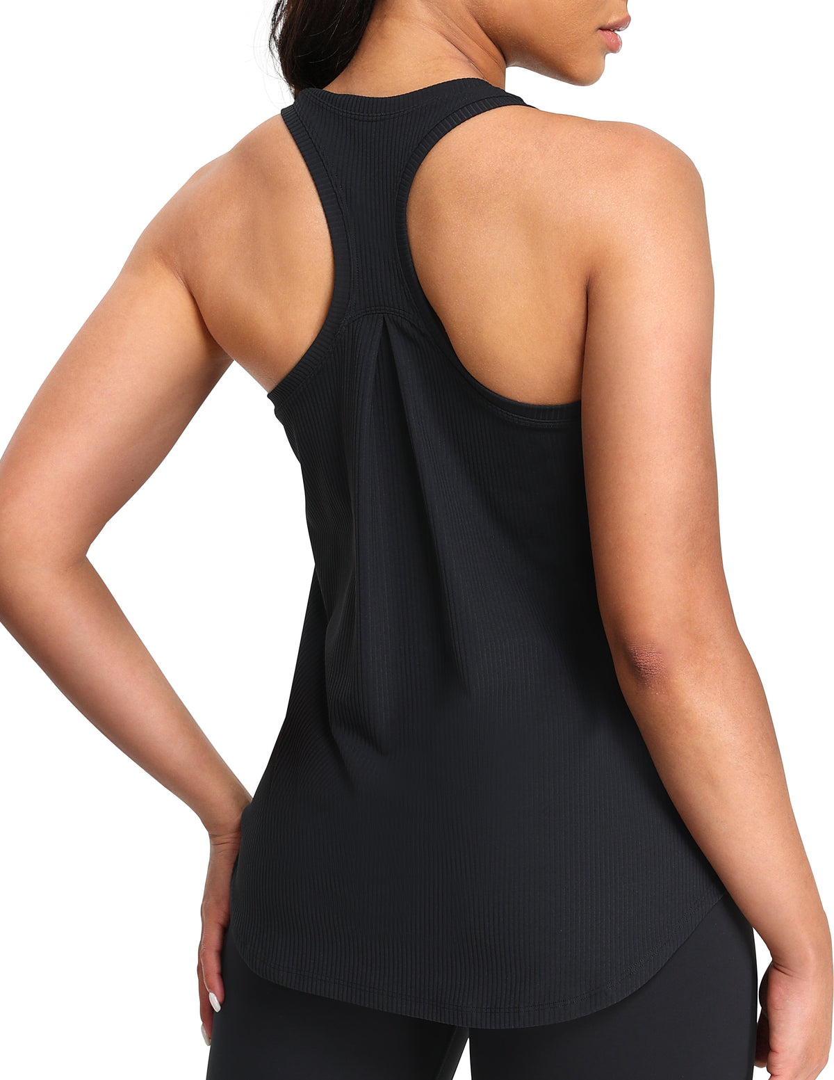 Sleeveless Loose Fit Racerback Workout Tank