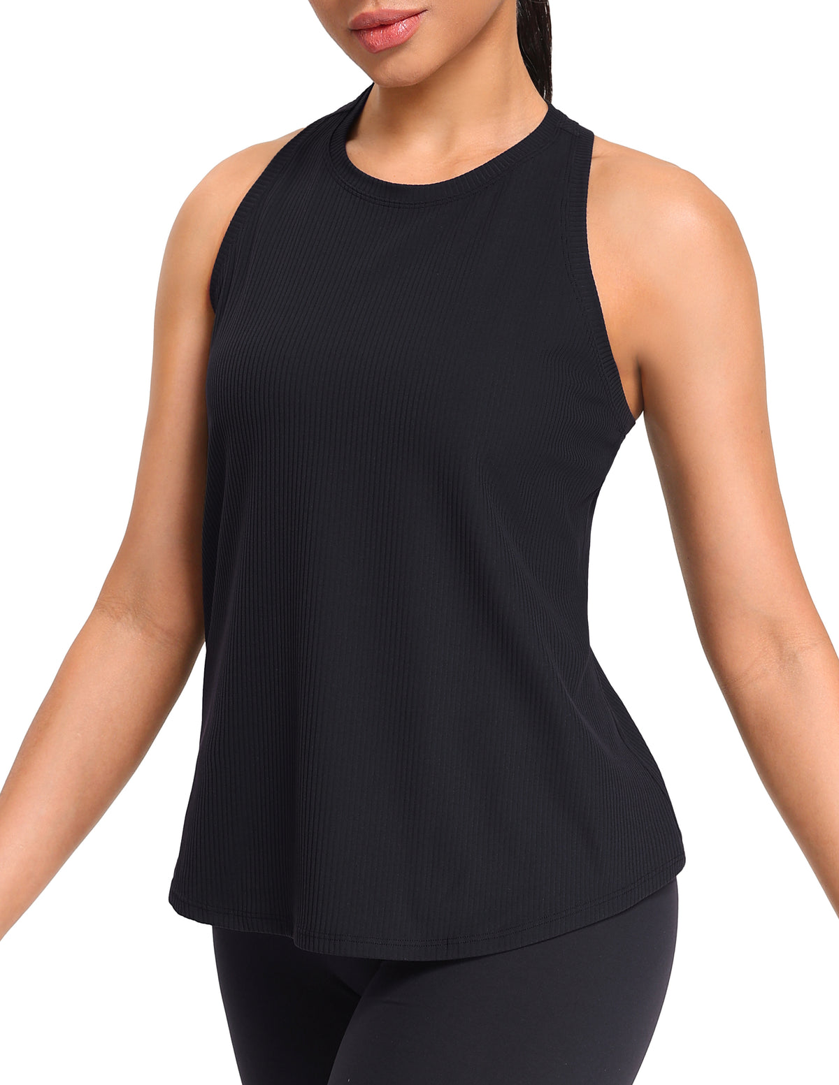 Sleeveless Loose Fit Cross Back Workout Tank