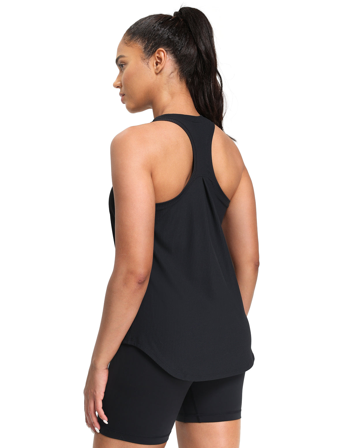 Sleeveless Loose Fit Racerback Workout Tank